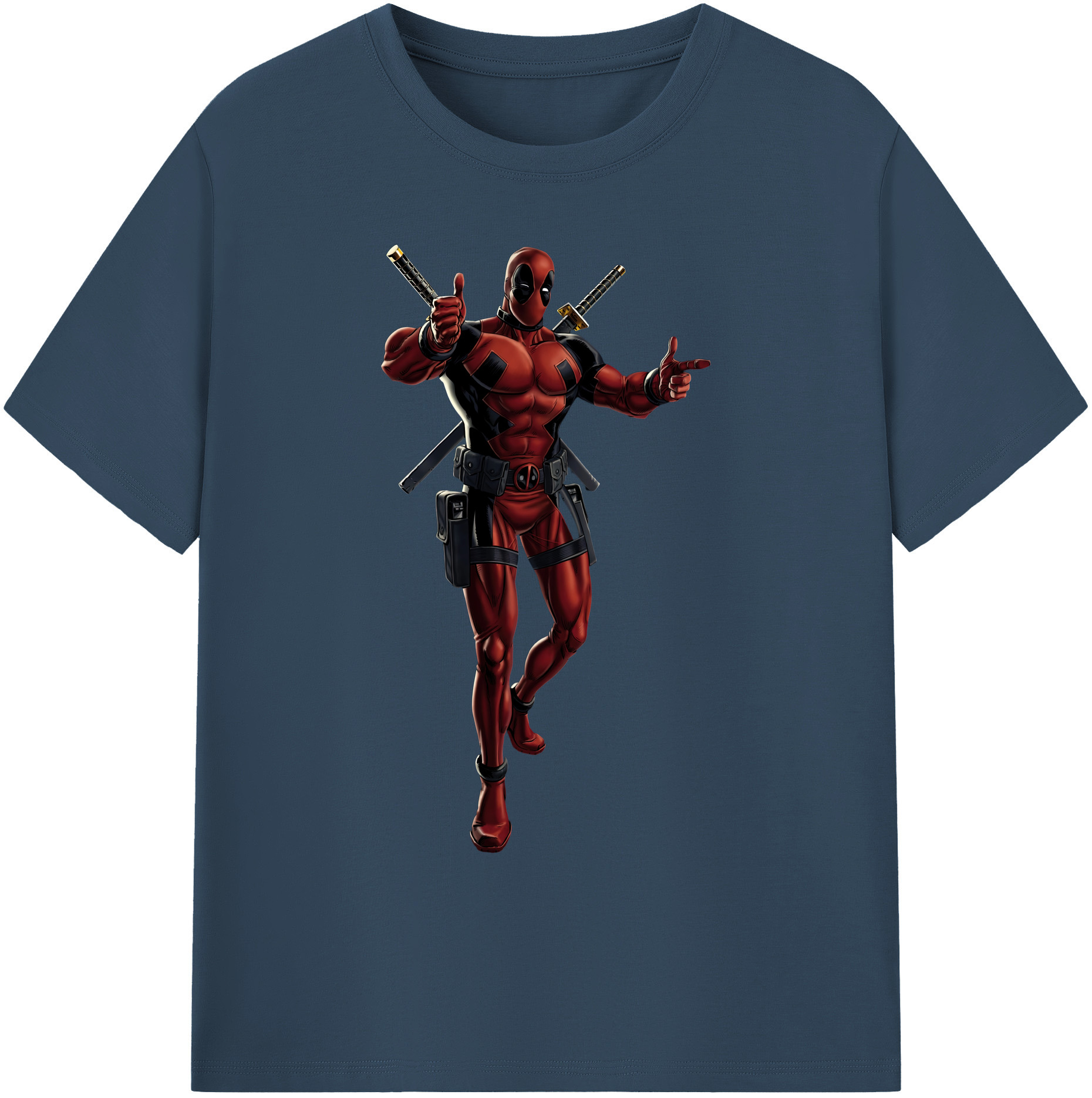 （画像用） Deadpool デッドプール 綿100％ メンズ半袖Tシャツ｜肌触りやわらか＆通気性