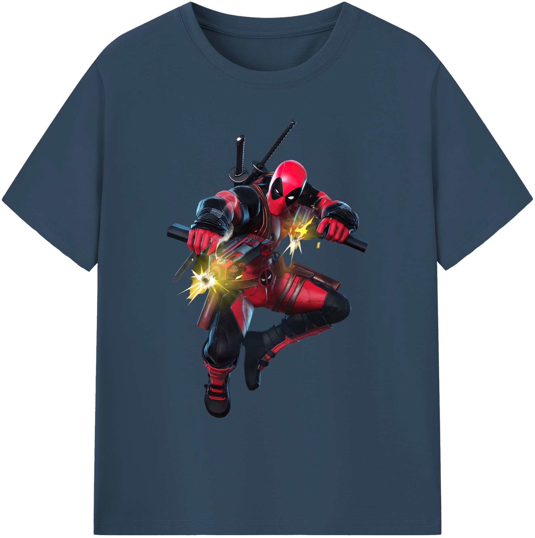 （画像用） Deadpool デッドプール 綿100％ メンズ半袖Tシャツ｜肌触りやわらか＆通気性