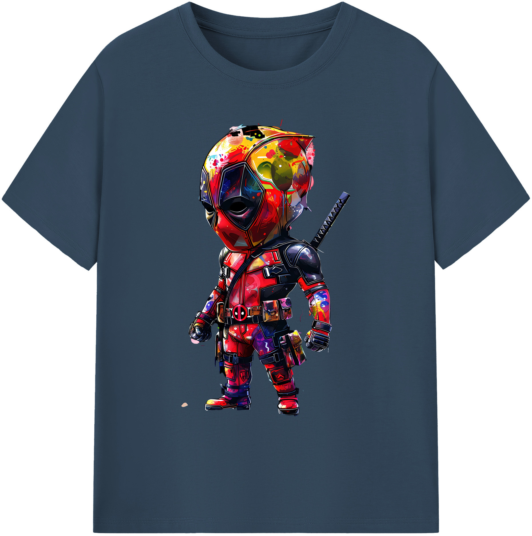 （画像用） Deadpool デッドプール 綿100％ メンズ半袖Tシャツ｜肌触りやわらか＆通気性