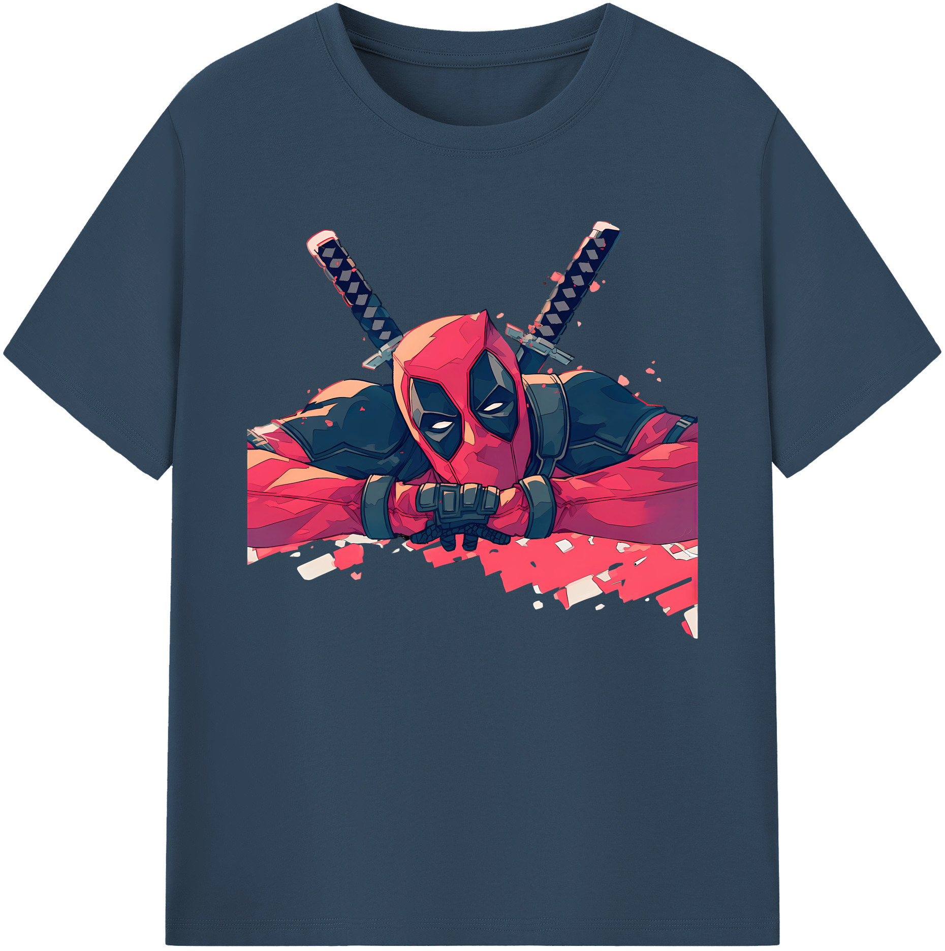 （画像用） Deadpool デッドプール 綿100％ メンズ半袖Tシャツ｜肌触りやわらか＆通気性