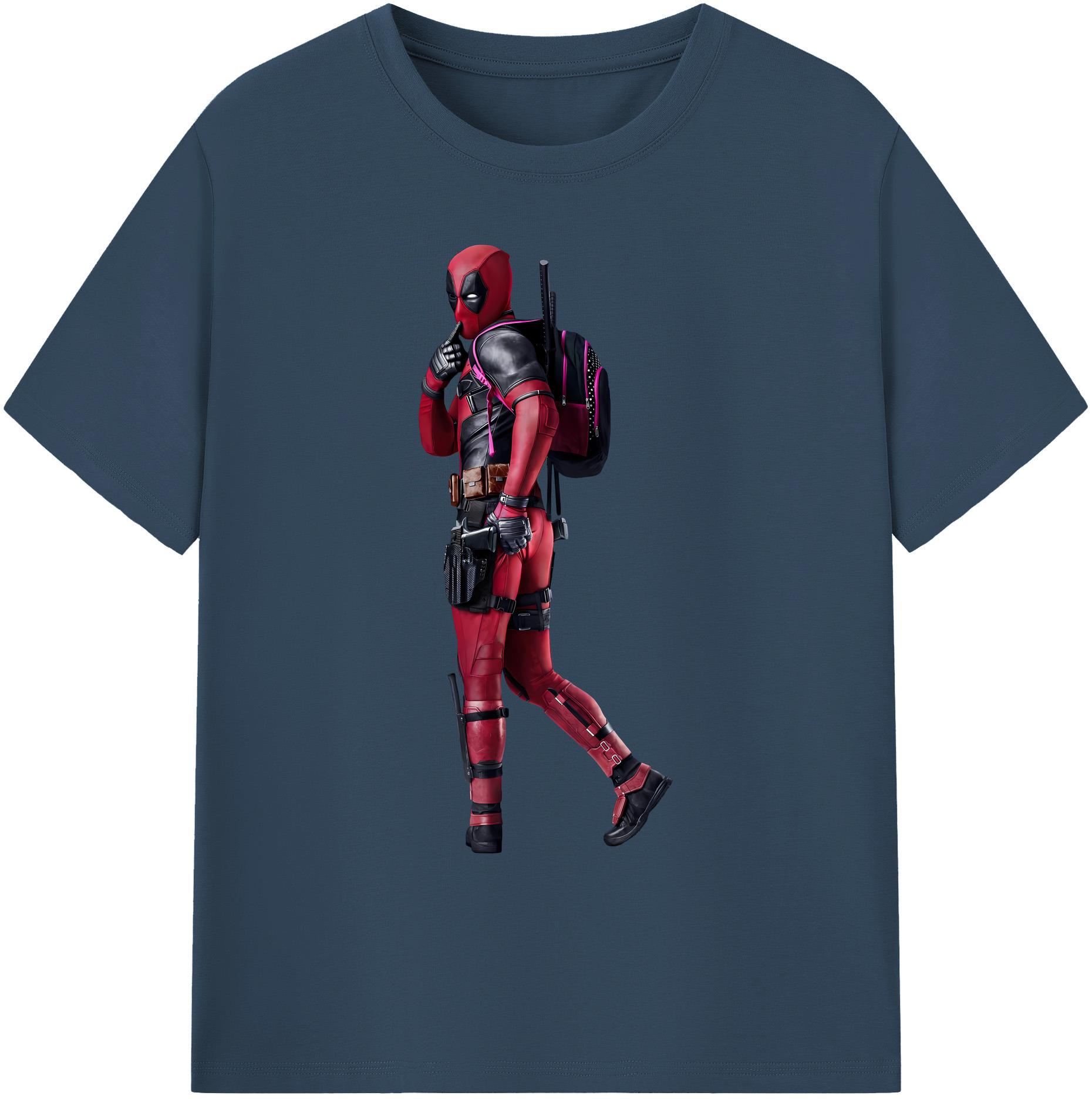 （画像用） Deadpool デッドプール 綿100％ メンズ半袖Tシャツ｜肌触りやわらか＆通気性