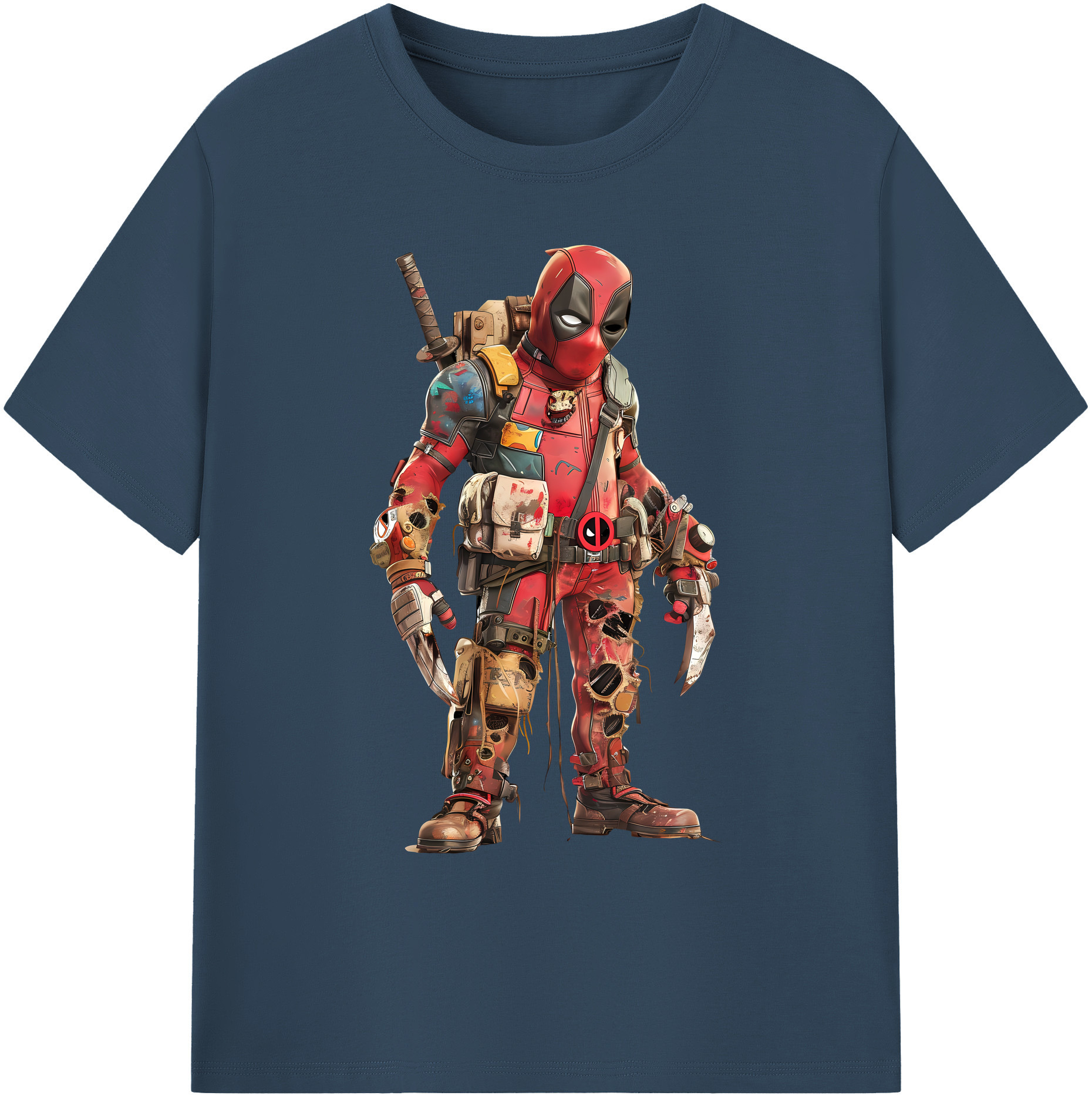 （画像用） Deadpool デッドプール 綿100％ メンズ半袖Tシャツ｜肌触りやわらか＆通気性