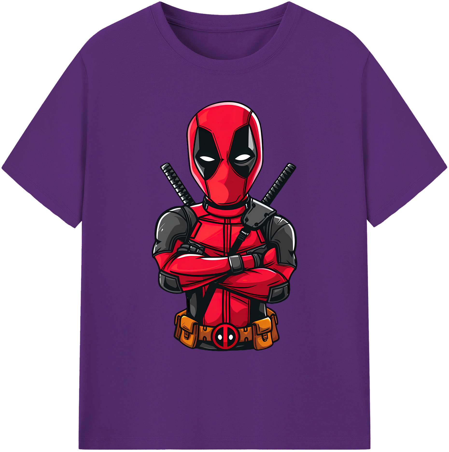 （画像用） Deadpool デッドプール 綿100％ メンズ半袖Tシャツ｜肌触りやわらか＆通気性