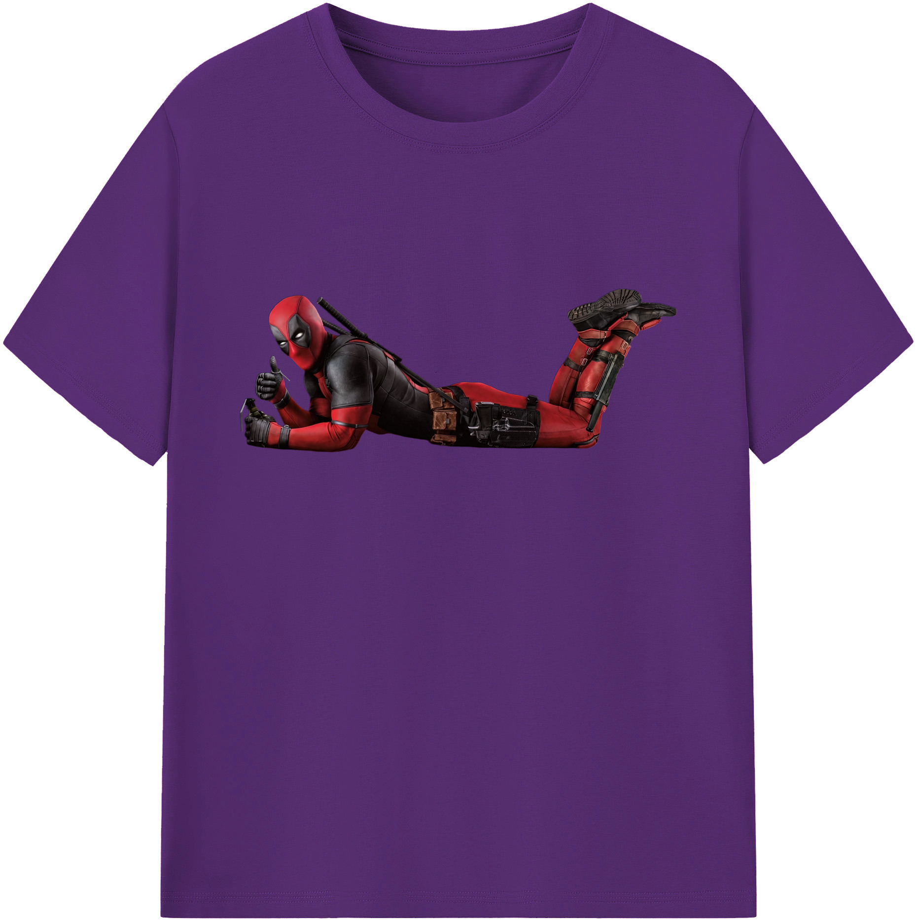 （画像用） Deadpool デッドプール 綿100％ メンズ半袖Tシャツ｜肌触りやわらか＆通気性