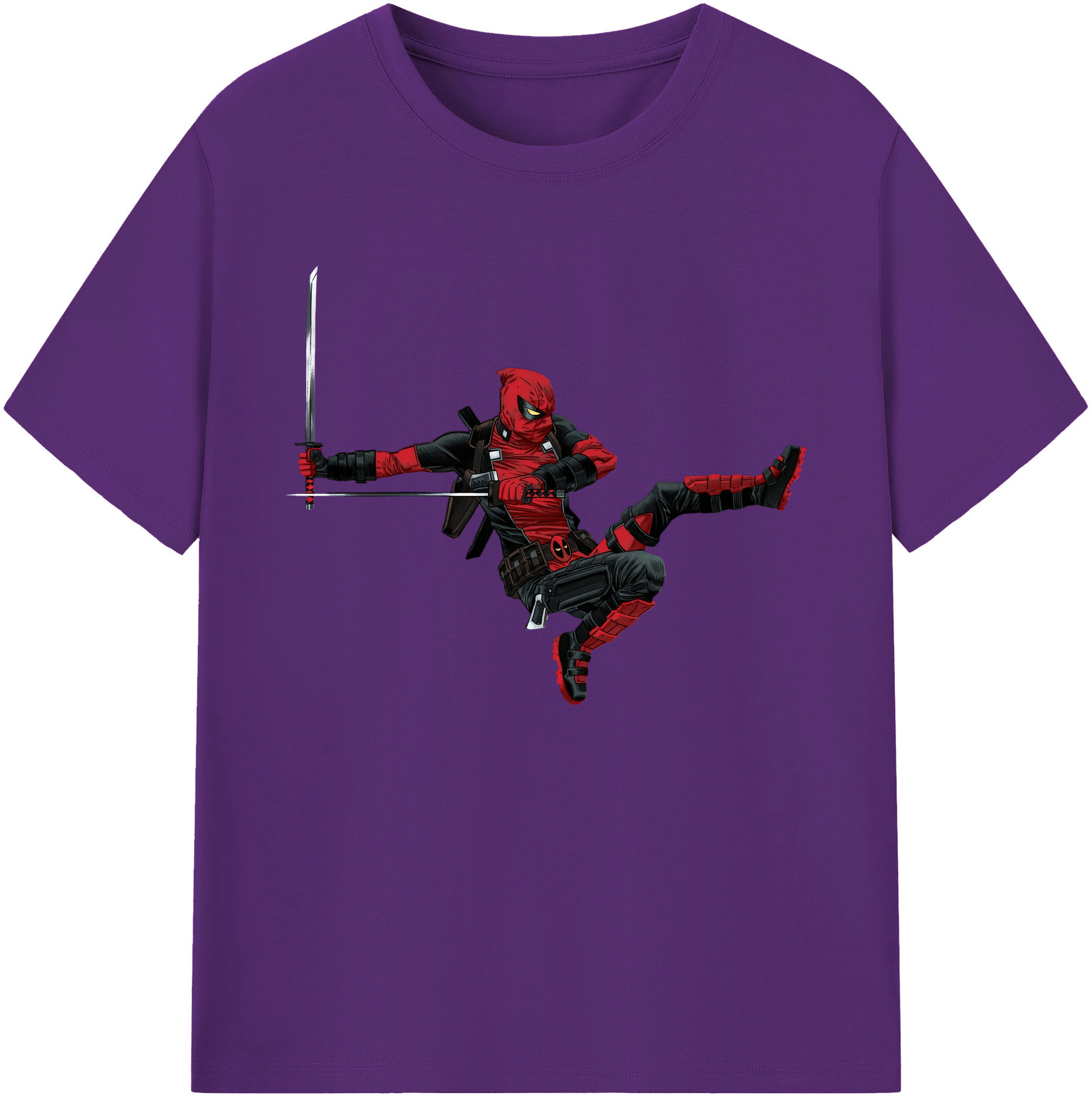 （画像用） Deadpool デッドプール 綿100％ メンズ半袖Tシャツ｜肌触りやわらか＆通気性