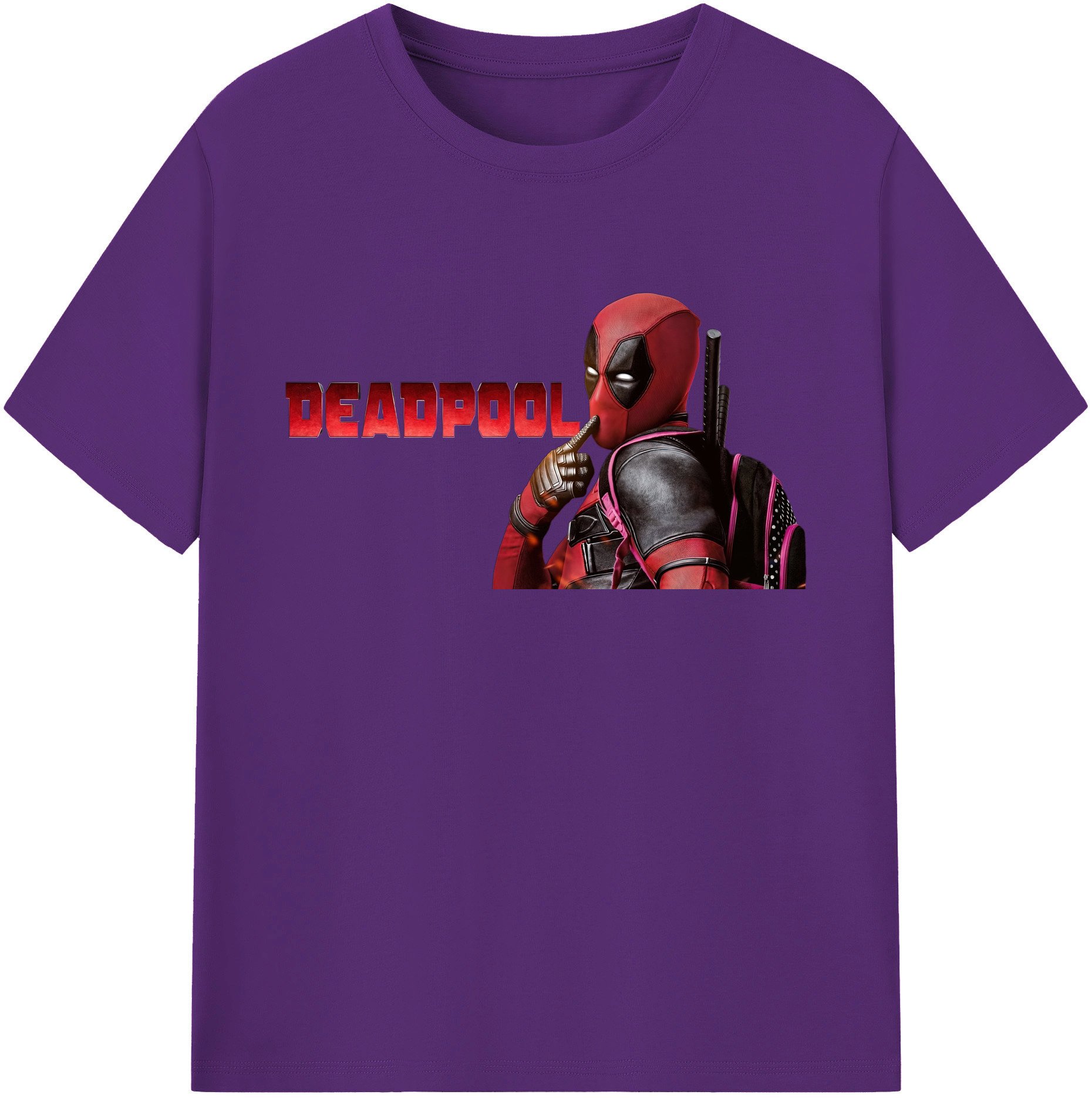 （画像用） Deadpool デッドプール 綿100％ メンズ半袖Tシャツ｜肌触りやわらか＆通気性