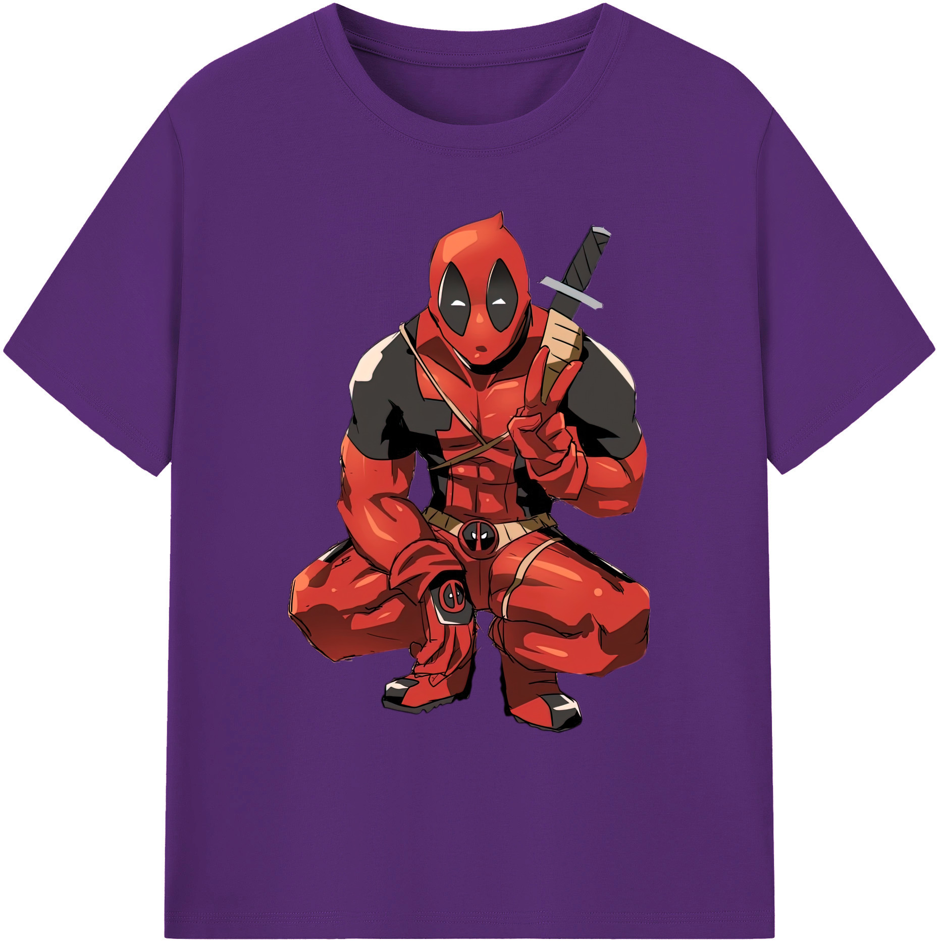 （画像用） Deadpool デッドプール 綿100％ メンズ半袖Tシャツ｜肌触りやわらか＆通気性