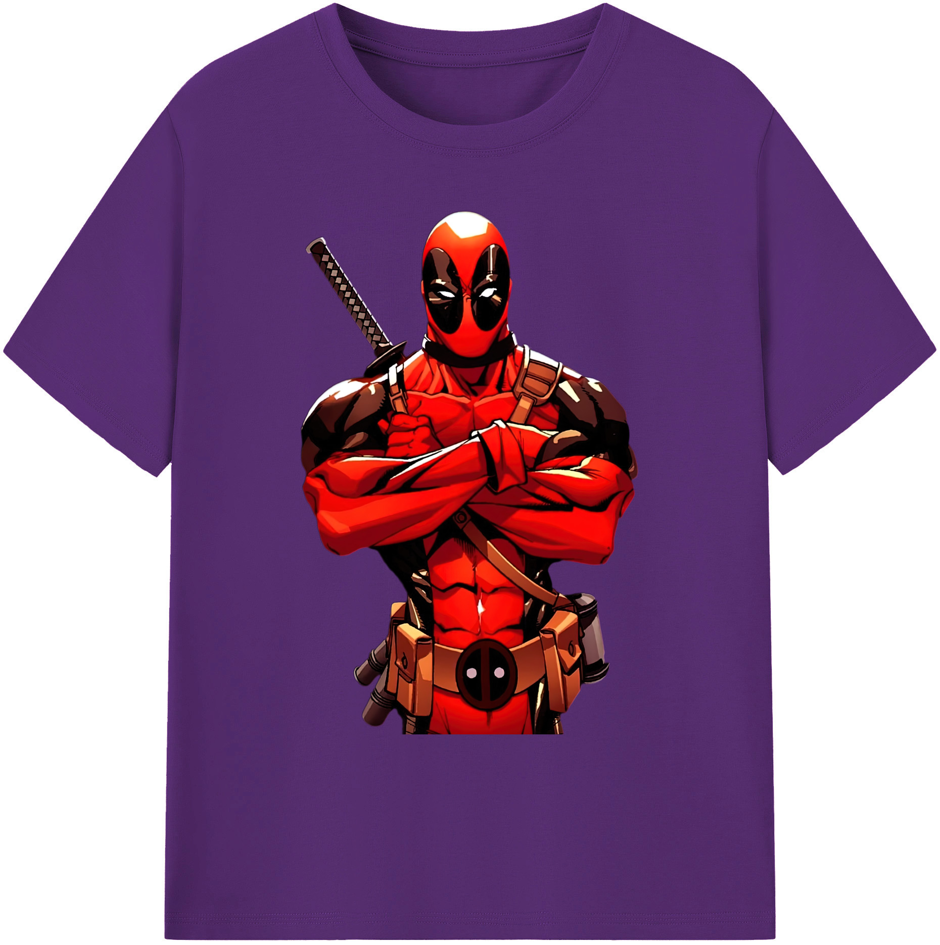 （画像用） Deadpool デッドプール 綿100％ メンズ半袖Tシャツ｜肌触りやわらか＆通気性