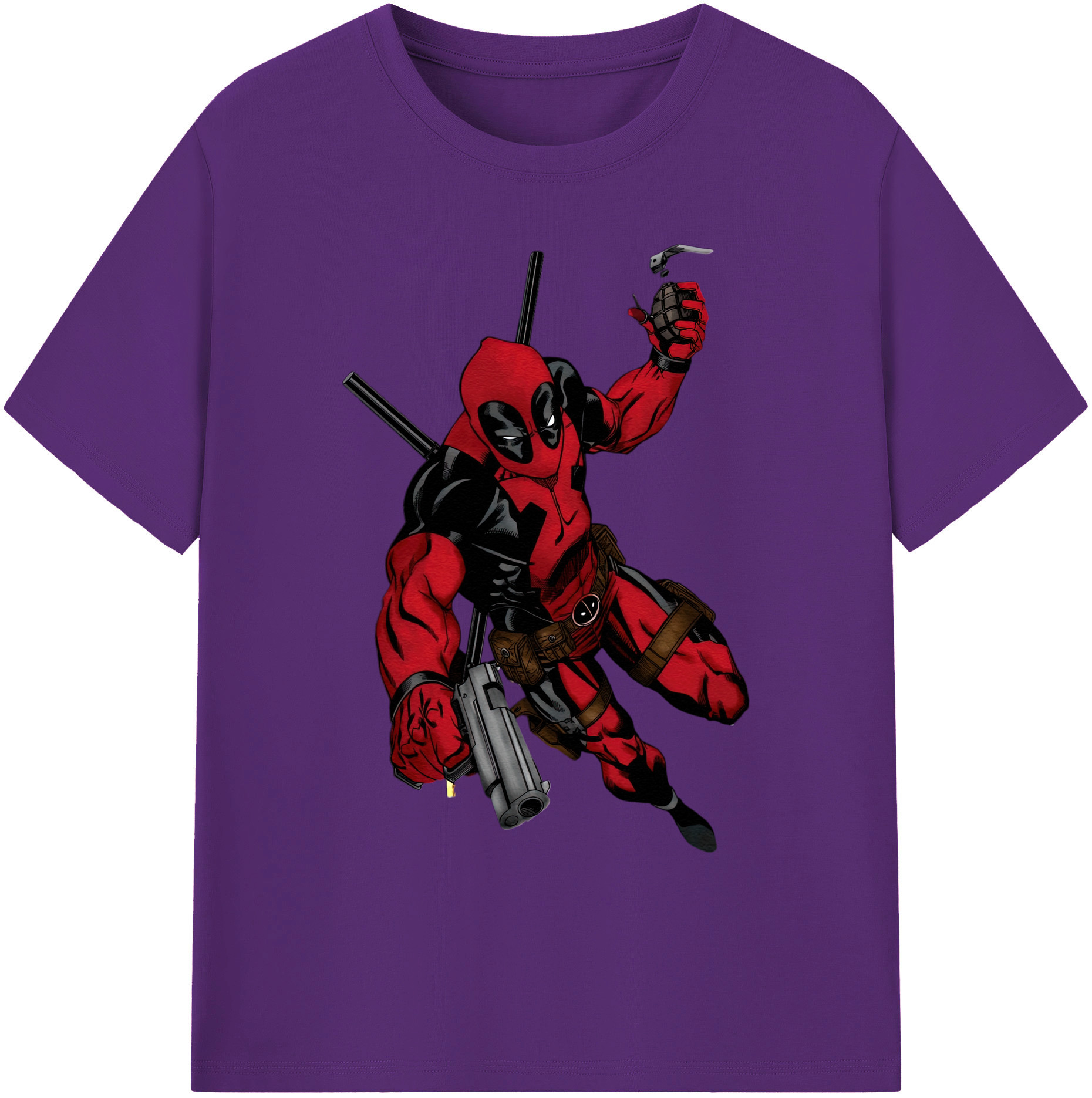 （画像用） Deadpool デッドプール 綿100％ メンズ半袖Tシャツ｜肌触りやわらか＆通気性