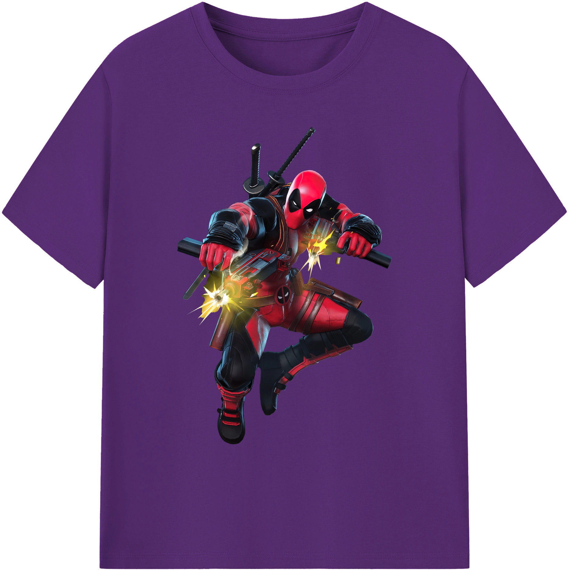 （画像用） Deadpool デッドプール 綿100％ メンズ半袖Tシャツ｜肌触りやわらか＆通気性
