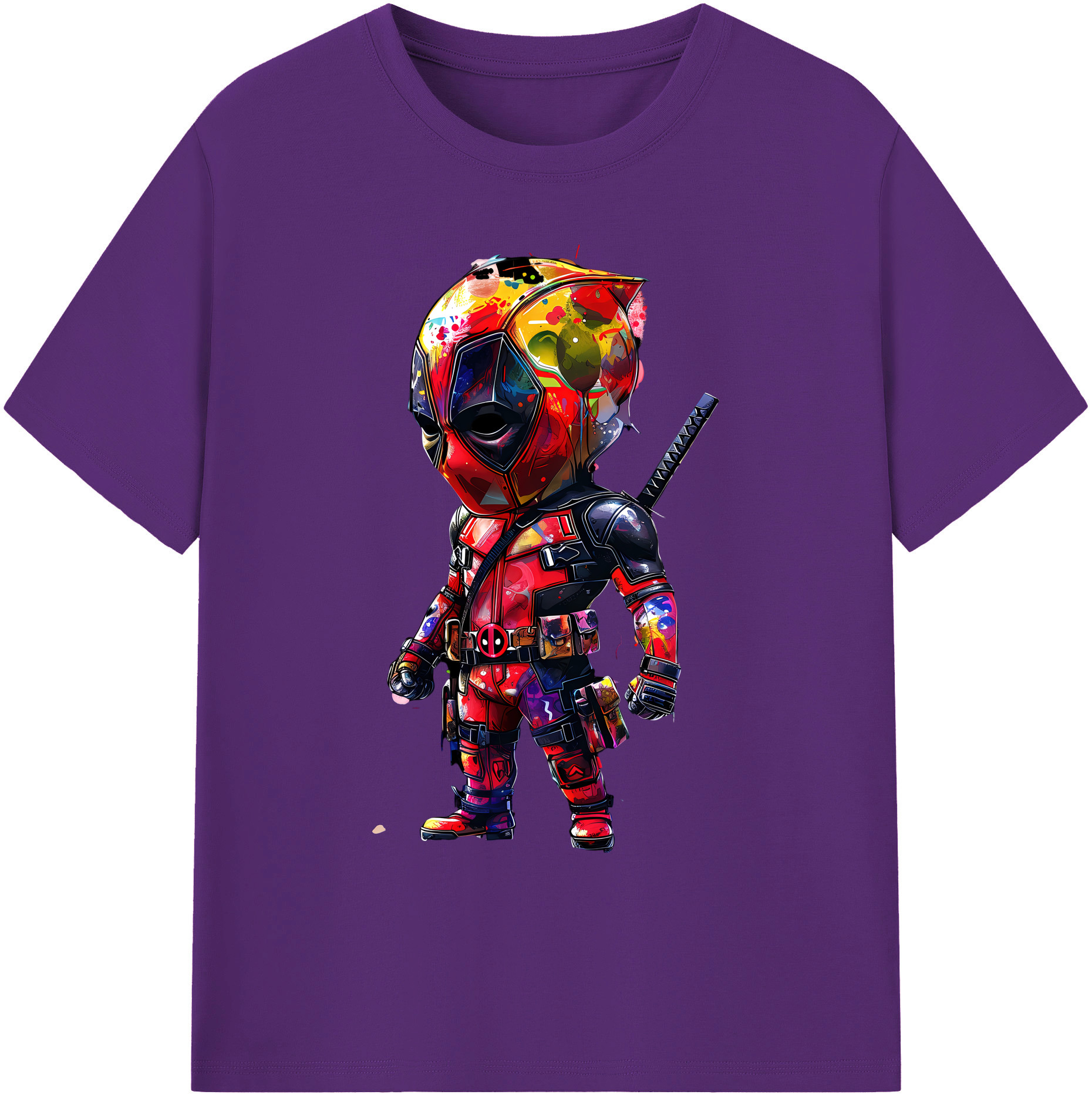 （画像用） Deadpool デッドプール 綿100％ メンズ半袖Tシャツ｜肌触りやわらか＆通気性