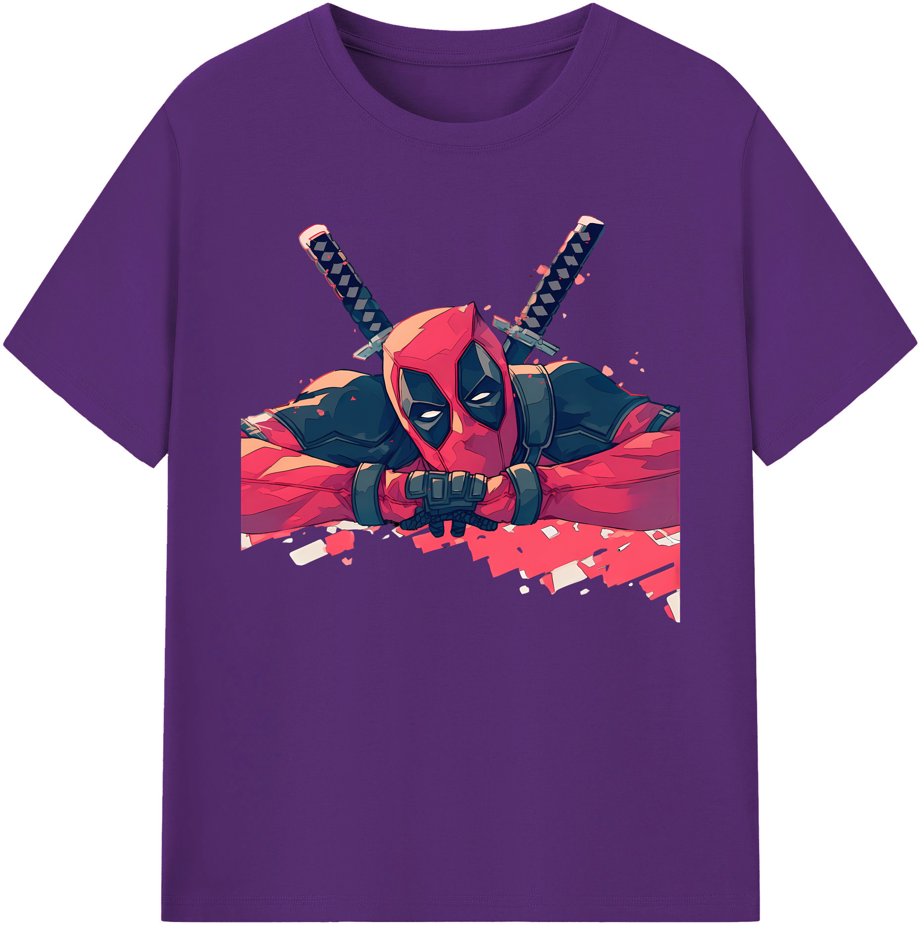 （画像用） Deadpool デッドプール 綿100％ メンズ半袖Tシャツ｜肌触りやわらか＆通気性