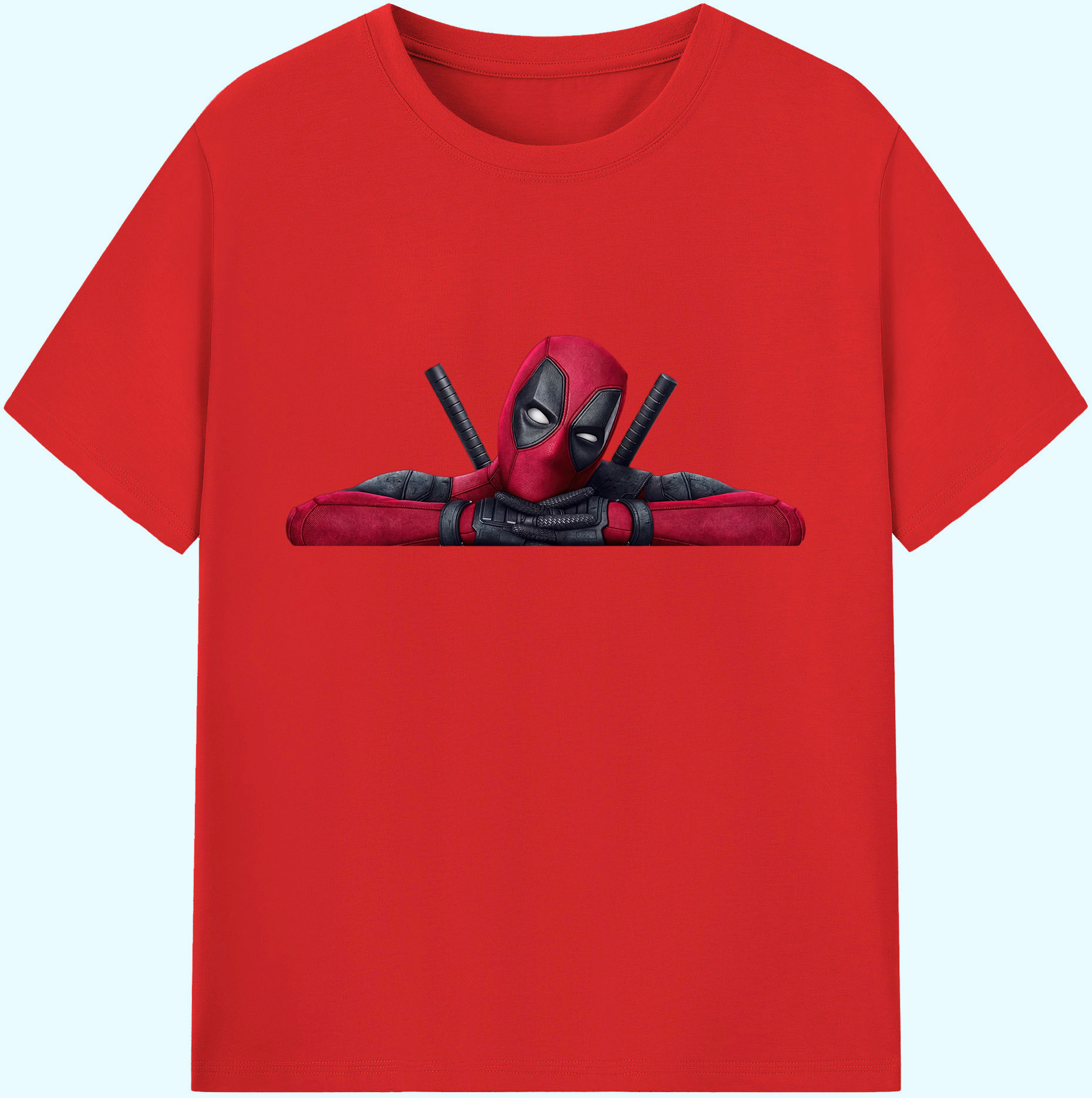 （画像用） Deadpool デッドプール 綿100％ メンズ半袖Tシャツ｜肌触りやわらか＆通気性