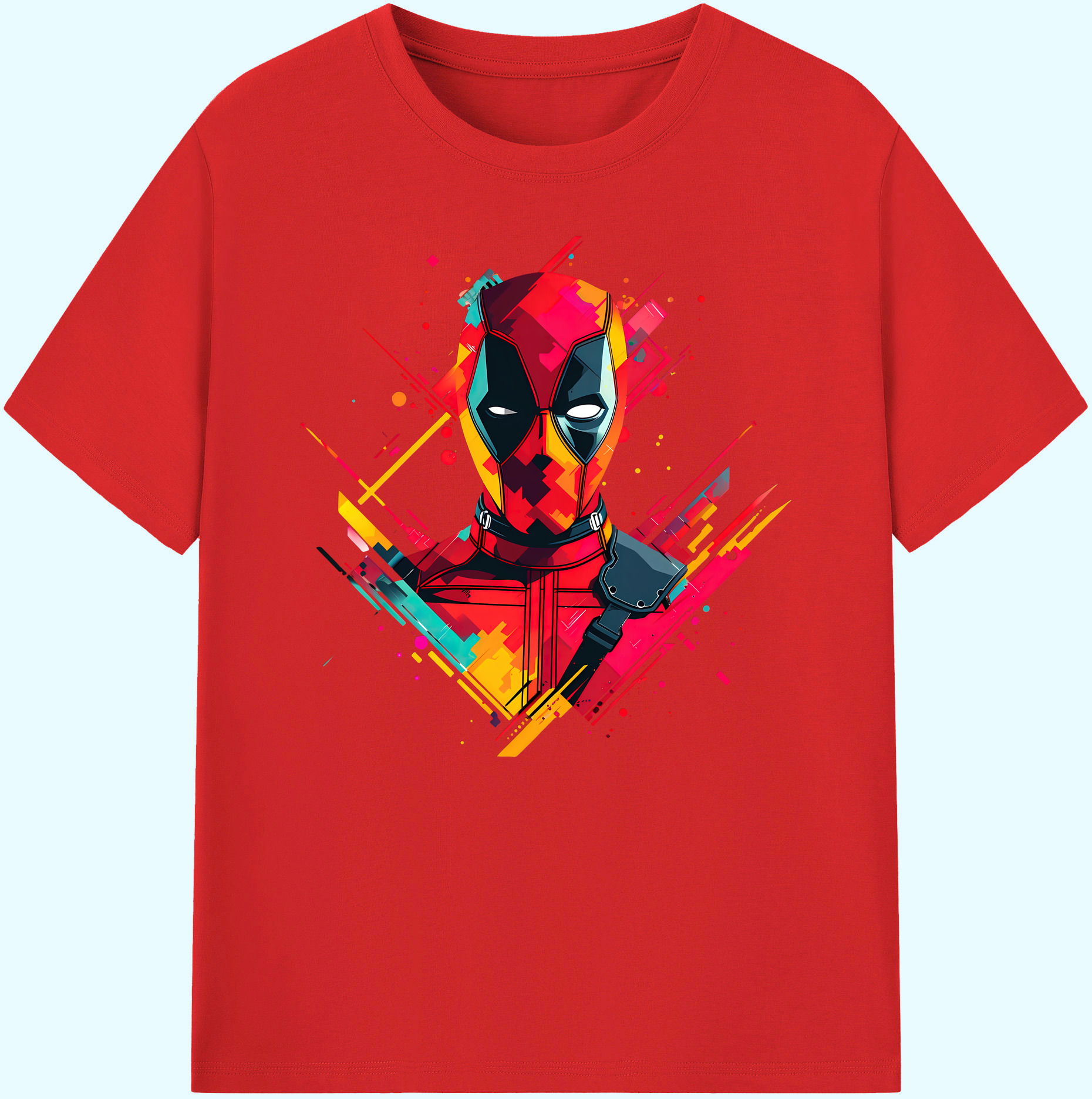 （画像用） Deadpool デッドプール 綿100％ メンズ半袖Tシャツ｜肌触りやわらか＆通気性