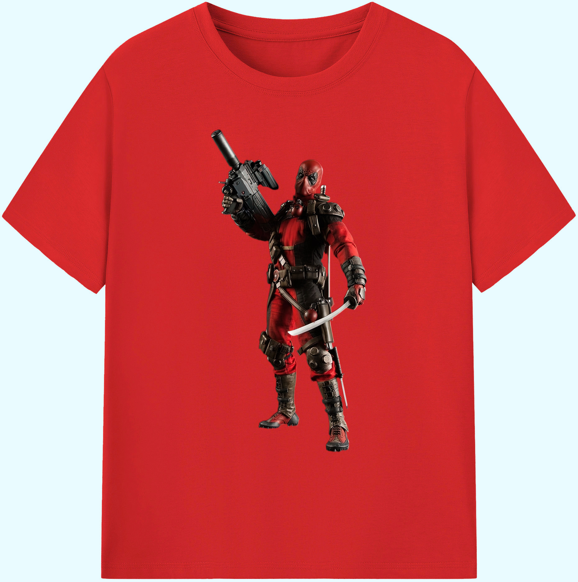（画像用） Deadpool デッドプール 綿100％ メンズ半袖Tシャツ｜肌触りやわらか＆通気性