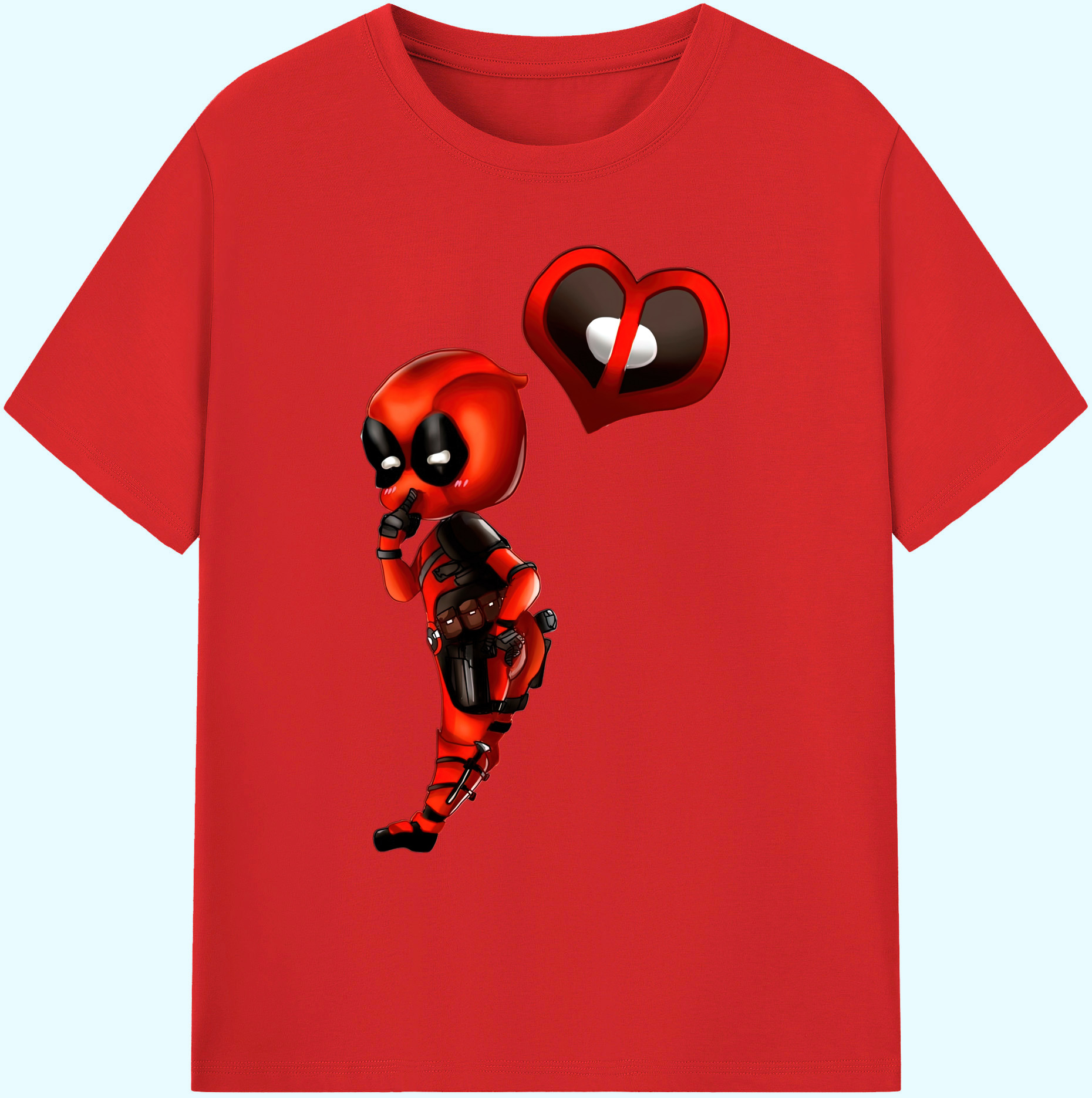 （画像用） Deadpool デッドプール 綿100％ メンズ半袖Tシャツ｜肌触りやわらか＆通気性