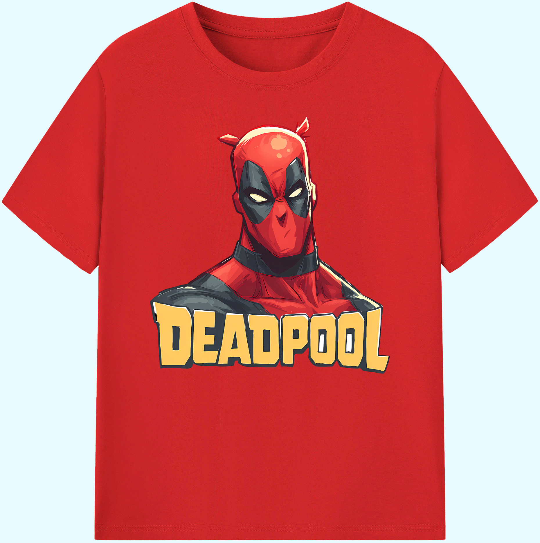 （画像用） Deadpool デッドプール 綿100％ メンズ半袖Tシャツ｜肌触りやわらか＆通気性