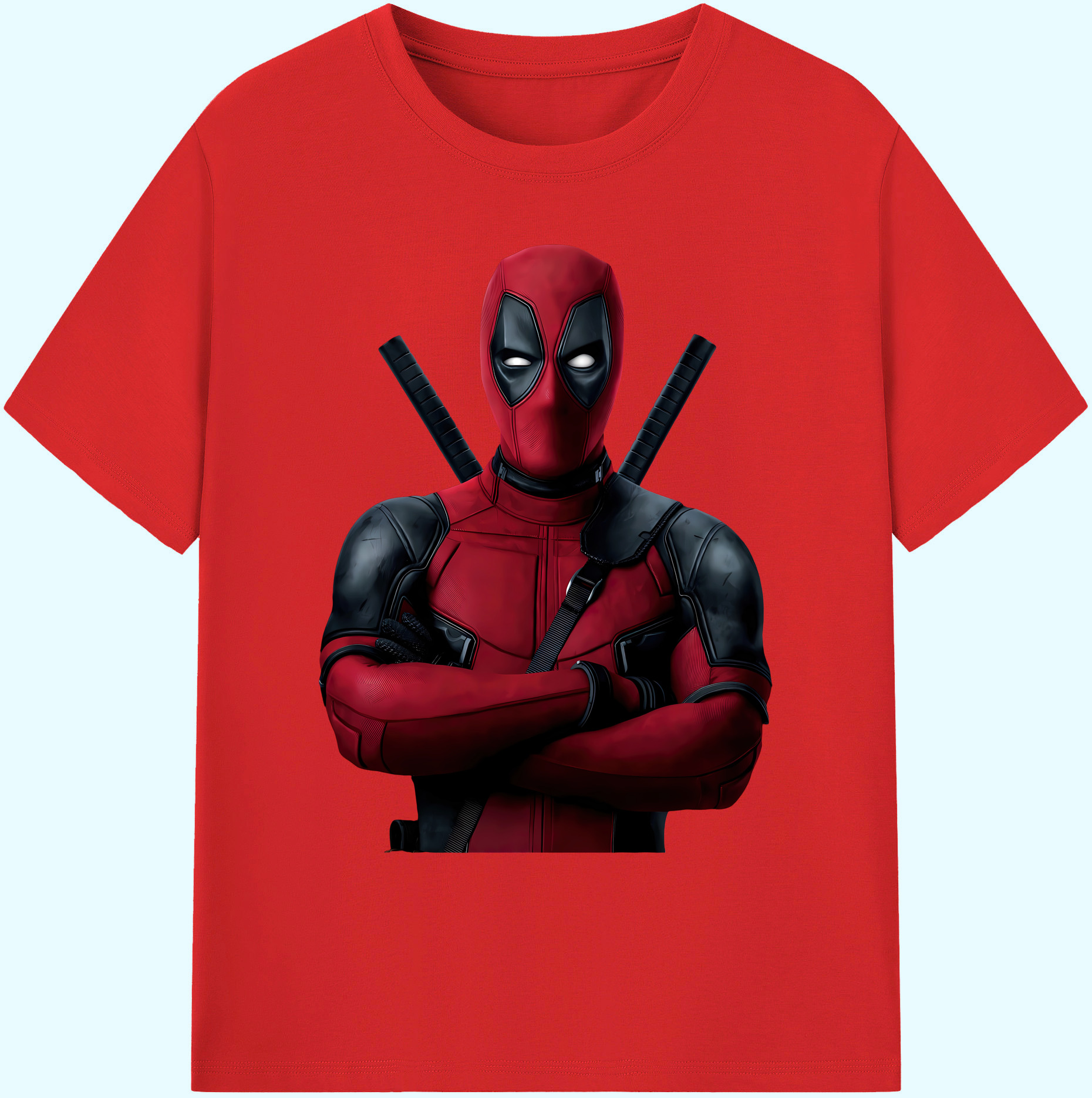 （画像用） Deadpool デッドプール 綿100％ メンズ半袖Tシャツ｜肌触りやわらか＆通気性