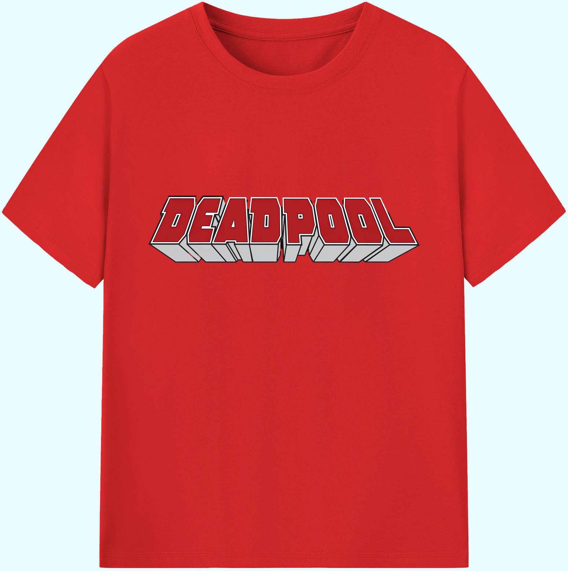 （画像用） Deadpool デッドプール 綿100％ メンズ半袖Tシャツ｜肌触りやわらか＆通気性
