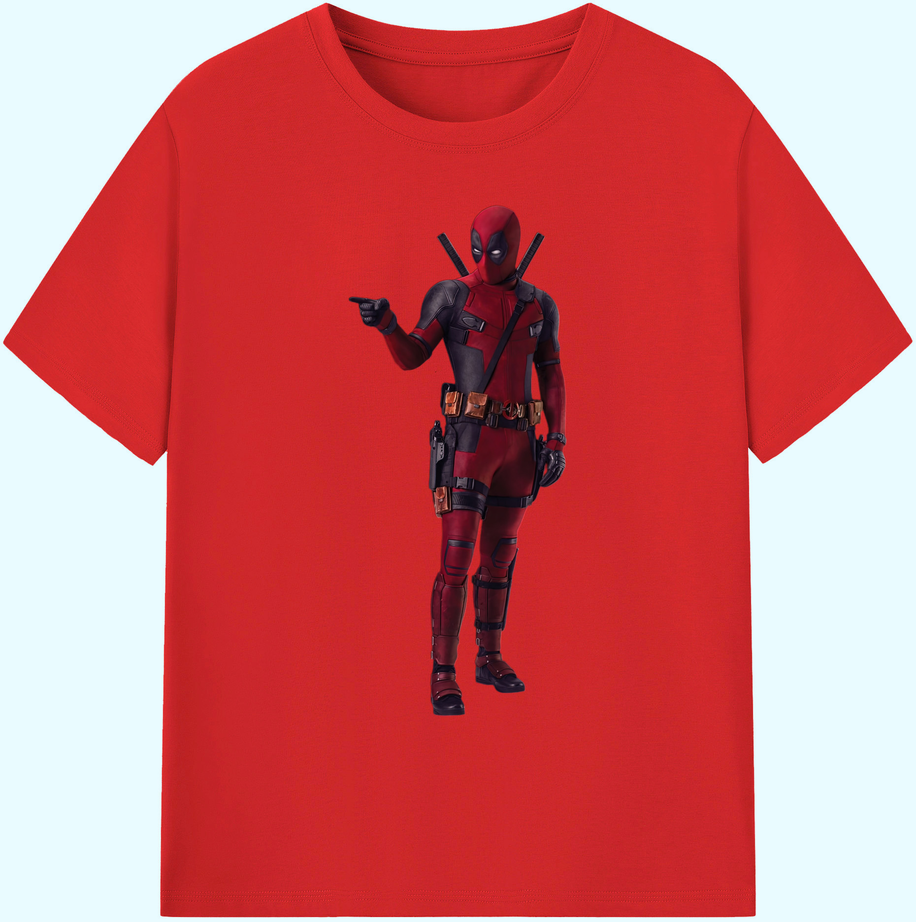 （画像用） Deadpool デッドプール 綿100％ メンズ半袖Tシャツ｜肌触りやわらか＆通気性