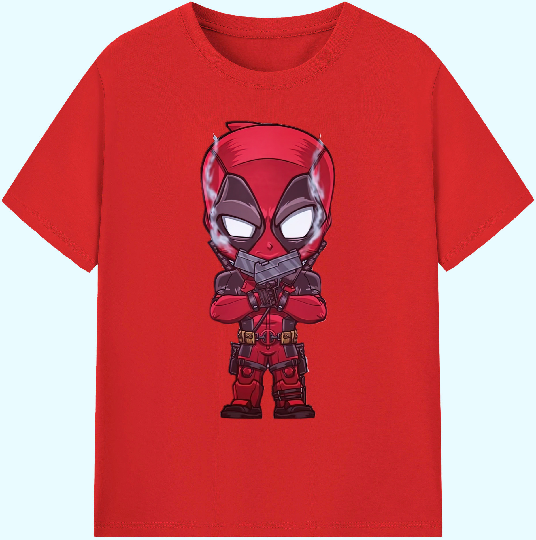 （画像用） Deadpool デッドプール 綿100％ メンズ半袖Tシャツ｜肌触りやわらか＆通気性
