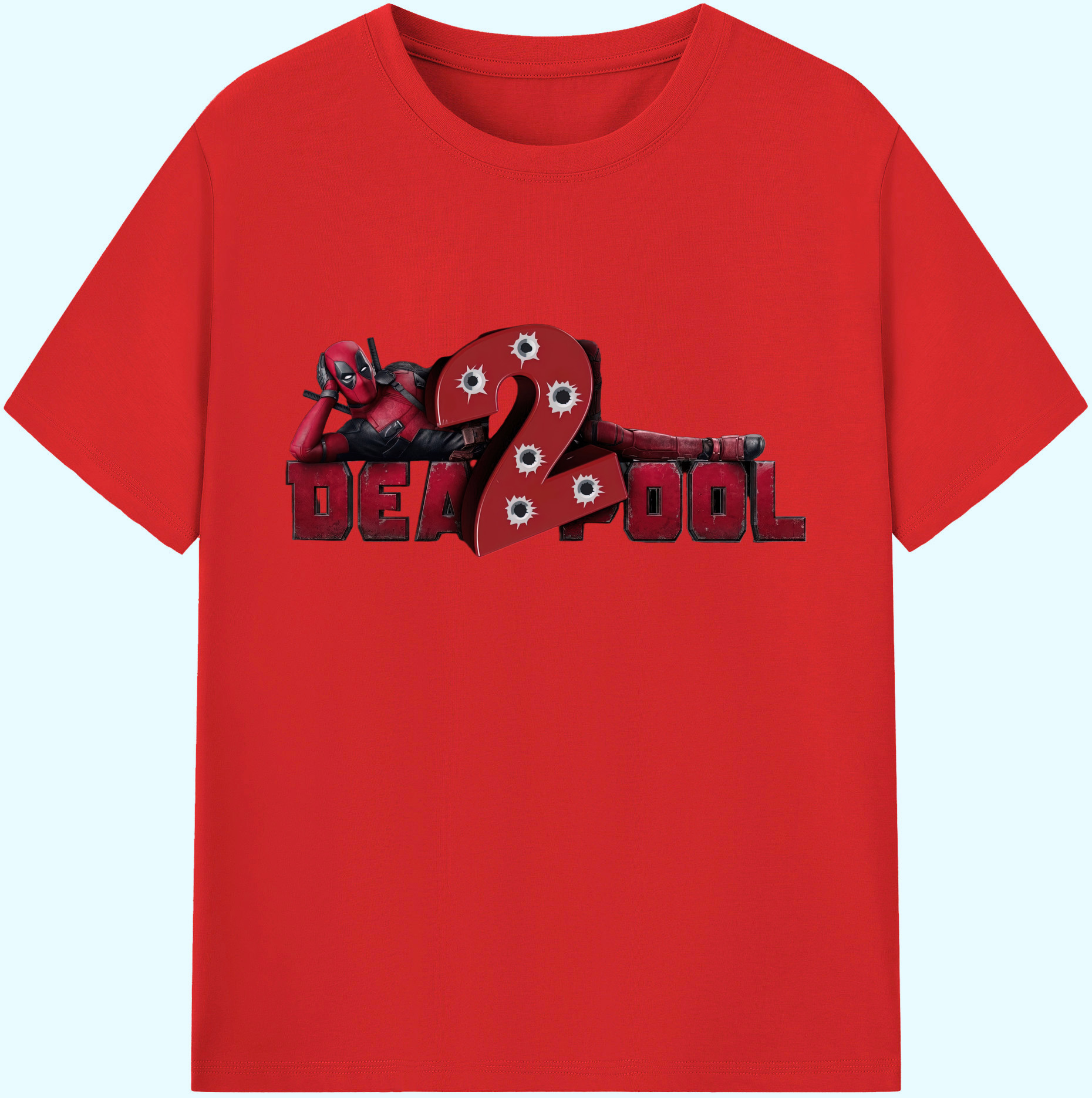 （画像用） Deadpool デッドプール 綿100％ メンズ半袖Tシャツ｜肌触りやわらか＆通気性