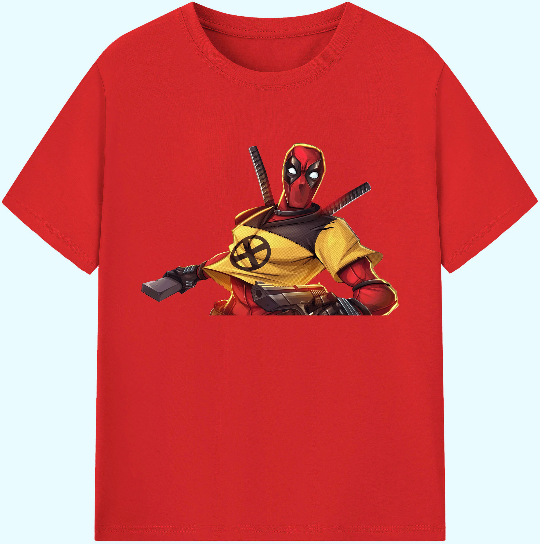 （画像用） Deadpool デッドプール 綿100％ メンズ半袖Tシャツ｜肌触りやわらか＆通気性