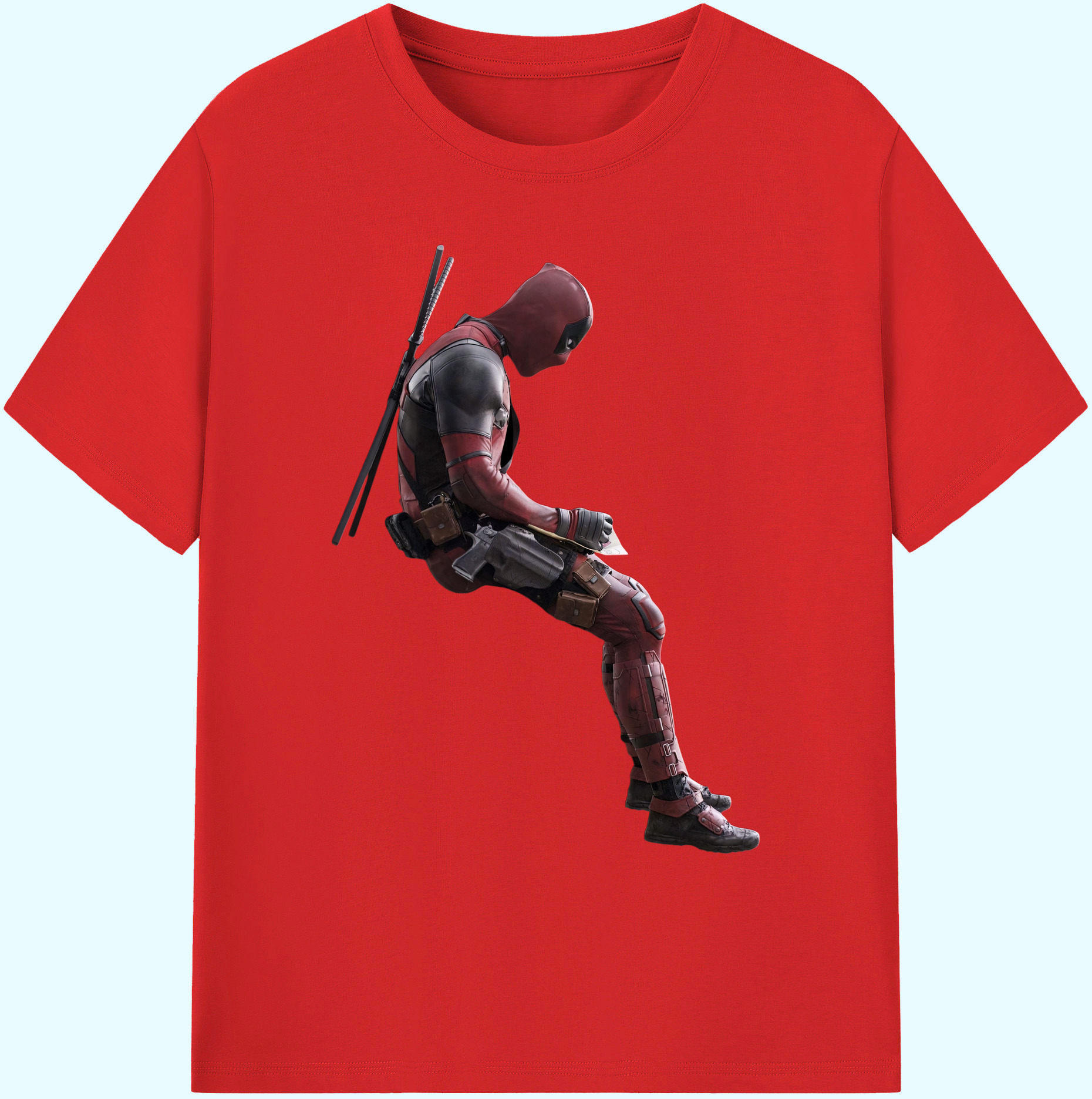 （画像用） Deadpool デッドプール 綿100％ メンズ半袖Tシャツ｜肌触りやわらか＆通気性