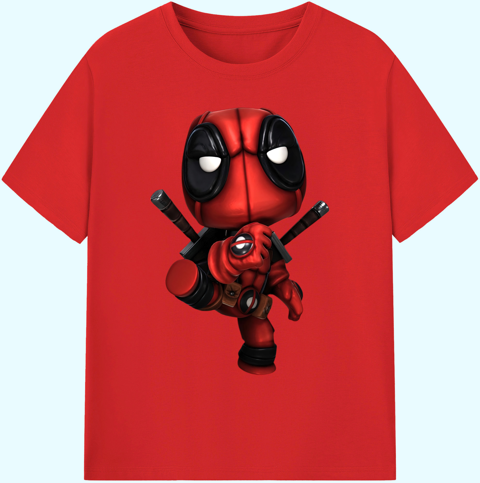 （画像用） Deadpool デッドプール 綿100％ メンズ半袖Tシャツ｜肌触りやわらか＆通気性
