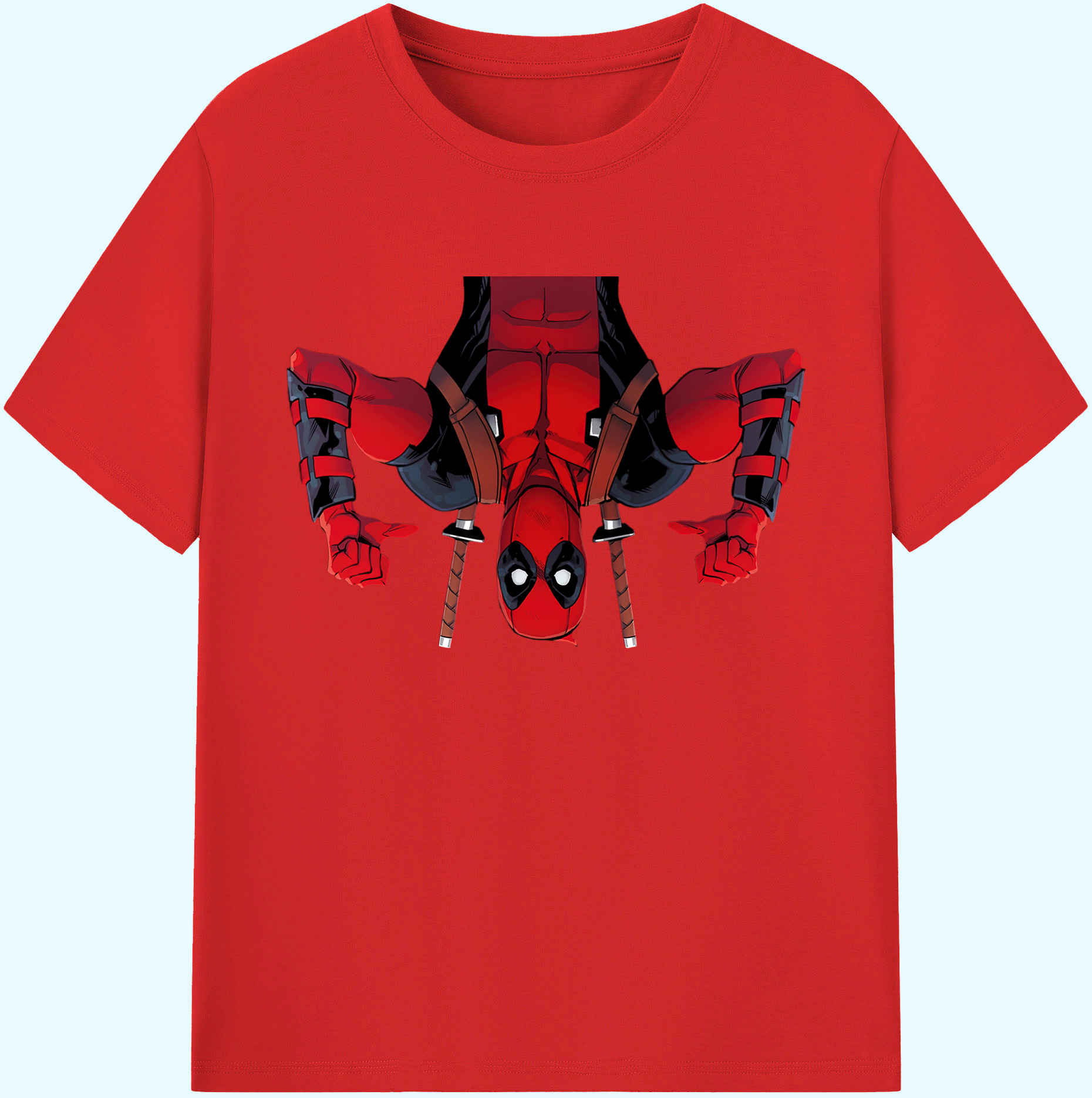 （画像用） Deadpool デッドプール 綿100％ メンズ半袖Tシャツ｜肌触りやわらか＆通気性