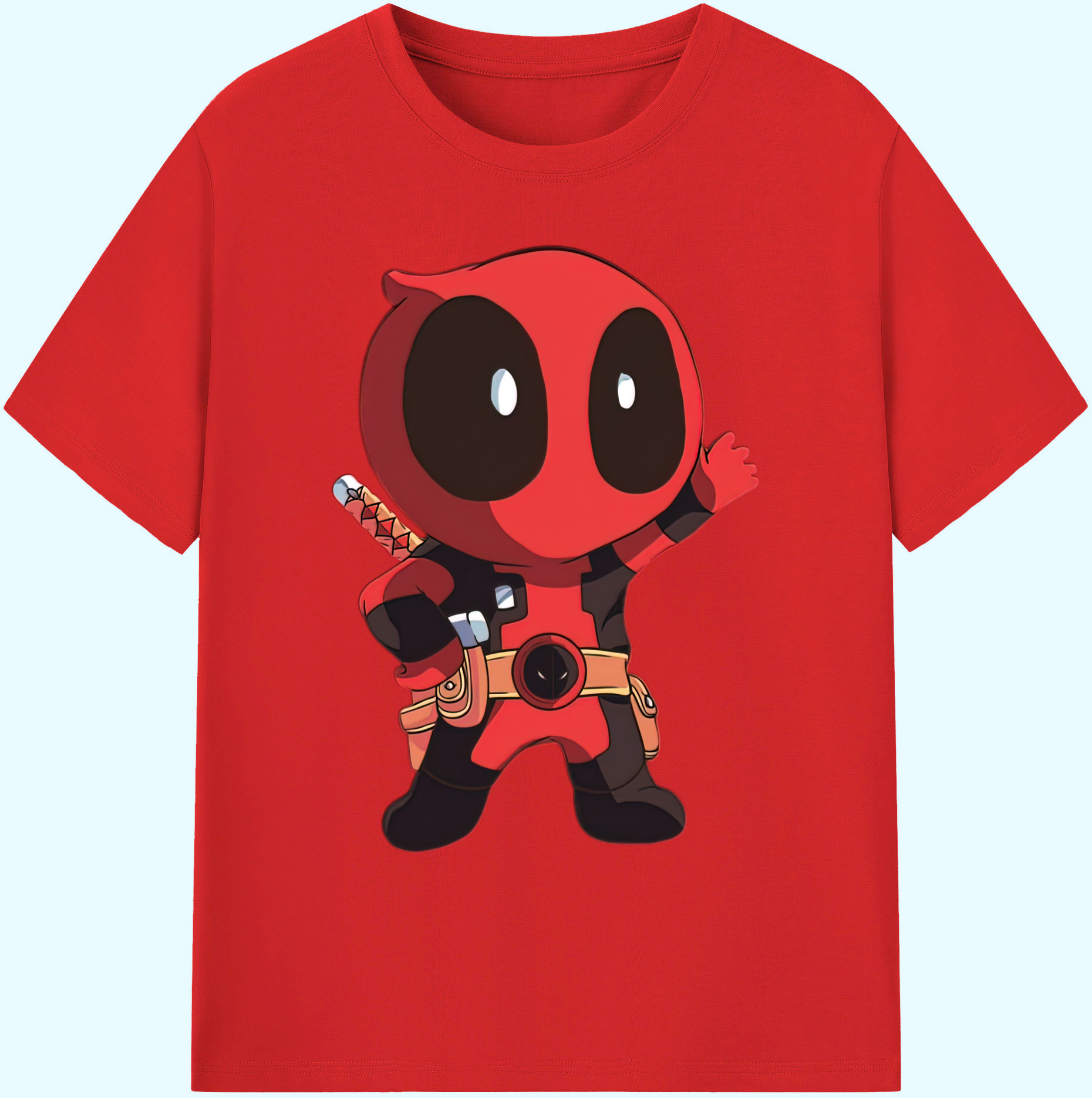 （画像用） Deadpool デッドプール 綿100％ メンズ半袖Tシャツ｜肌触りやわらか＆通気性