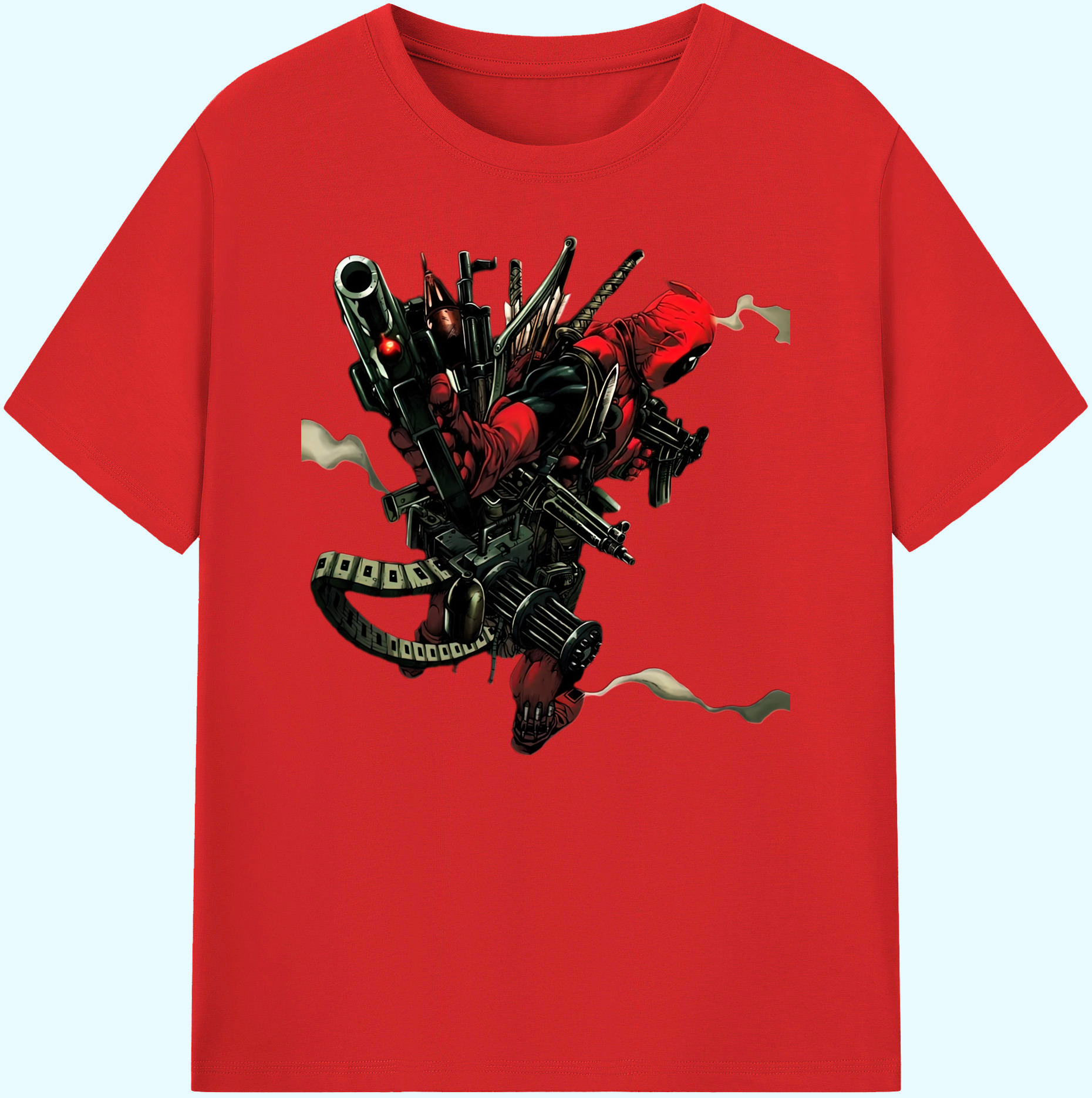 （画像用） Deadpool デッドプール 綿100％ メンズ半袖Tシャツ｜肌触りやわらか＆通気性