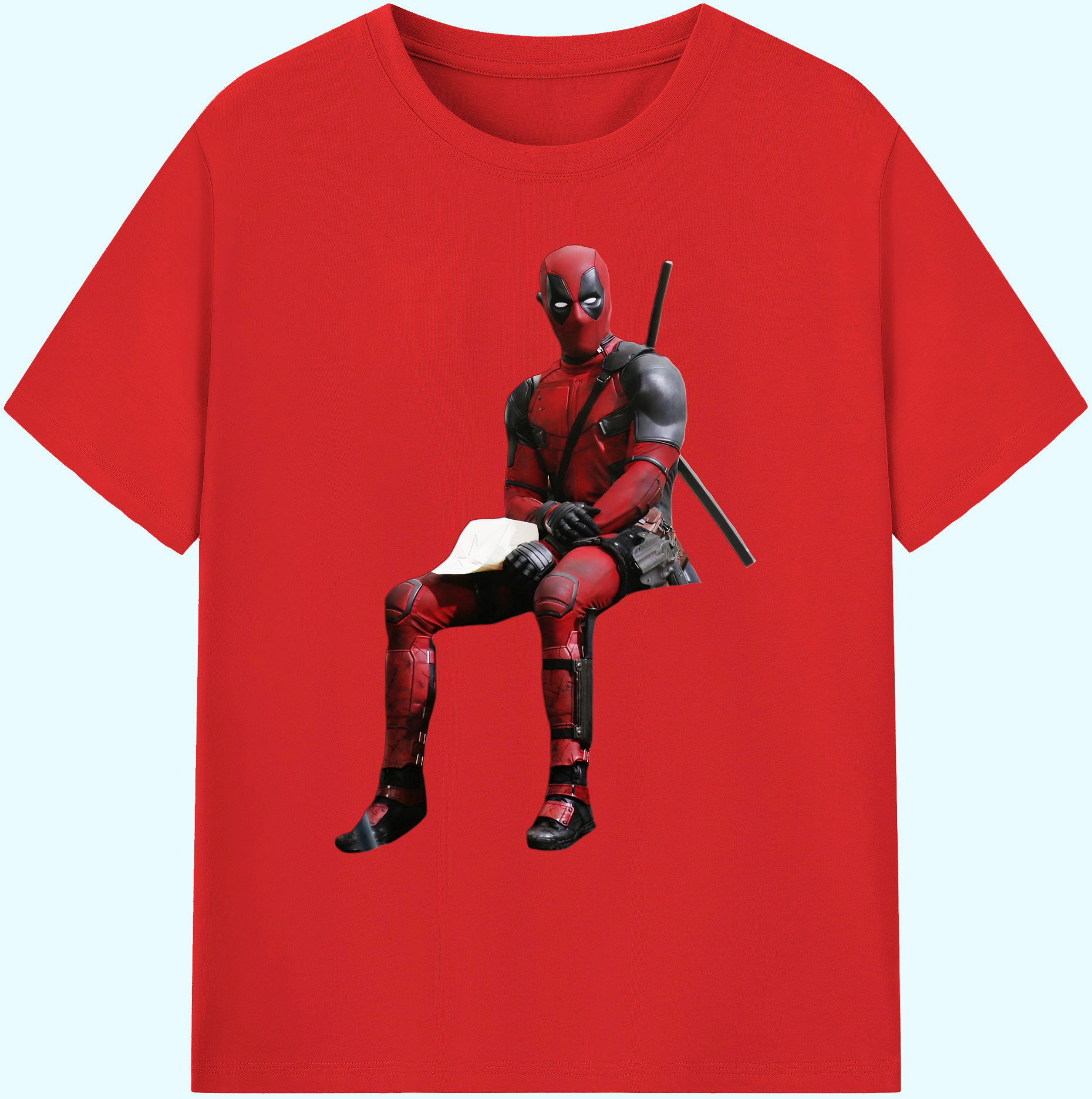 （画像用） Deadpool デッドプール 綿100％ メンズ半袖Tシャツ｜肌触りやわらか＆通気性