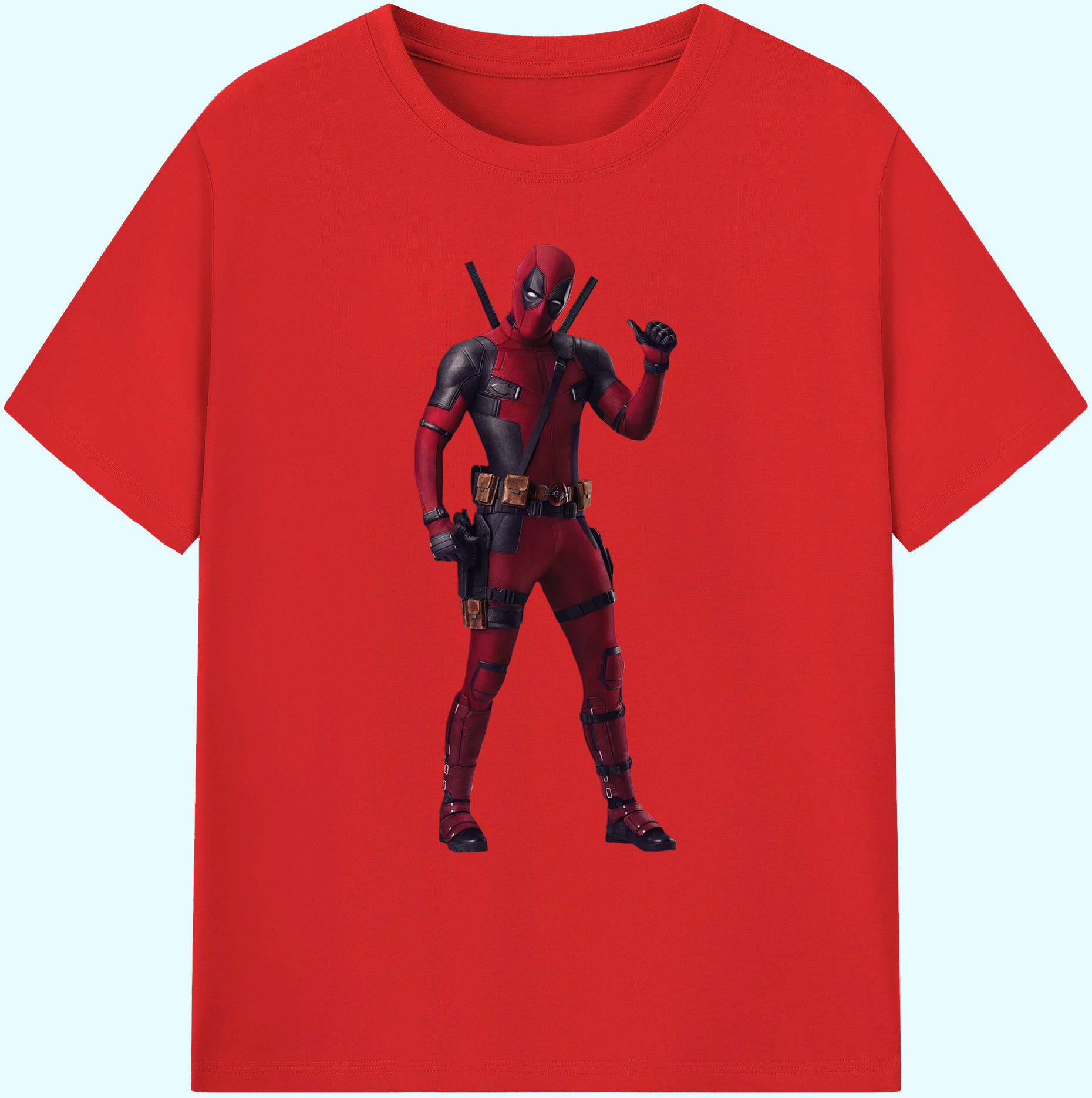 （画像用） Deadpool デッドプール 綿100％ メンズ半袖Tシャツ｜肌触りやわらか＆通気性