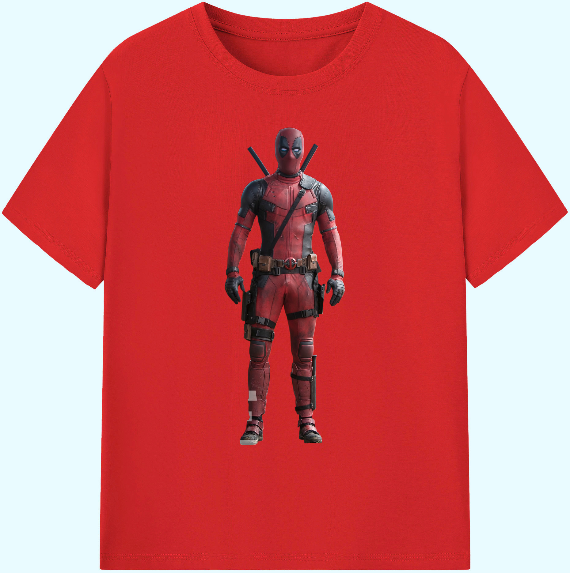 （画像用） Deadpool デッドプール 綿100％ メンズ半袖Tシャツ｜肌触りやわらか＆通気性