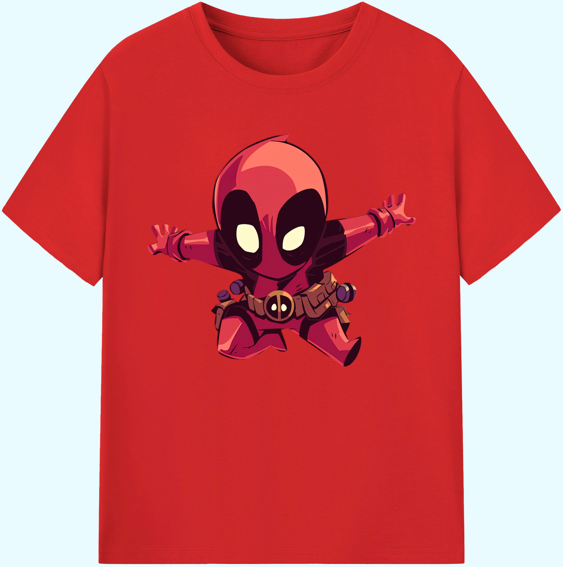 （画像用） Deadpool デッドプール 綿100％ メンズ半袖Tシャツ｜肌触りやわらか＆通気性