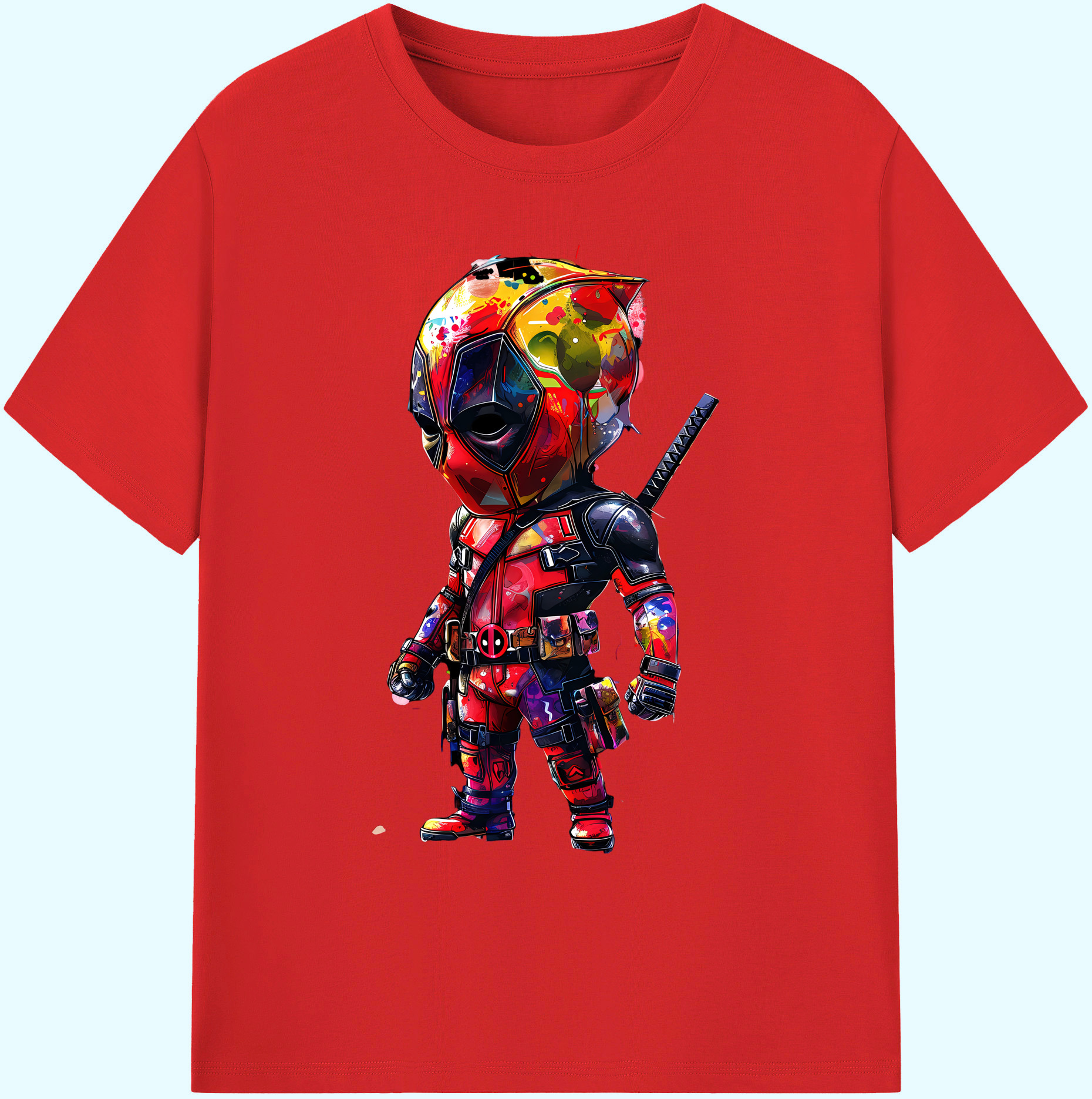 （画像用） Deadpool デッドプール 綿100％ メンズ半袖Tシャツ｜肌触りやわらか＆通気性