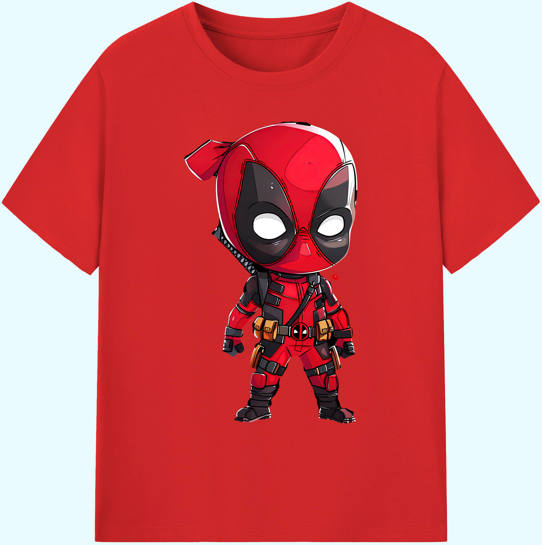 （画像用） Deadpool デッドプール 綿100％ メンズ半袖Tシャツ｜肌触りやわらか＆通気性