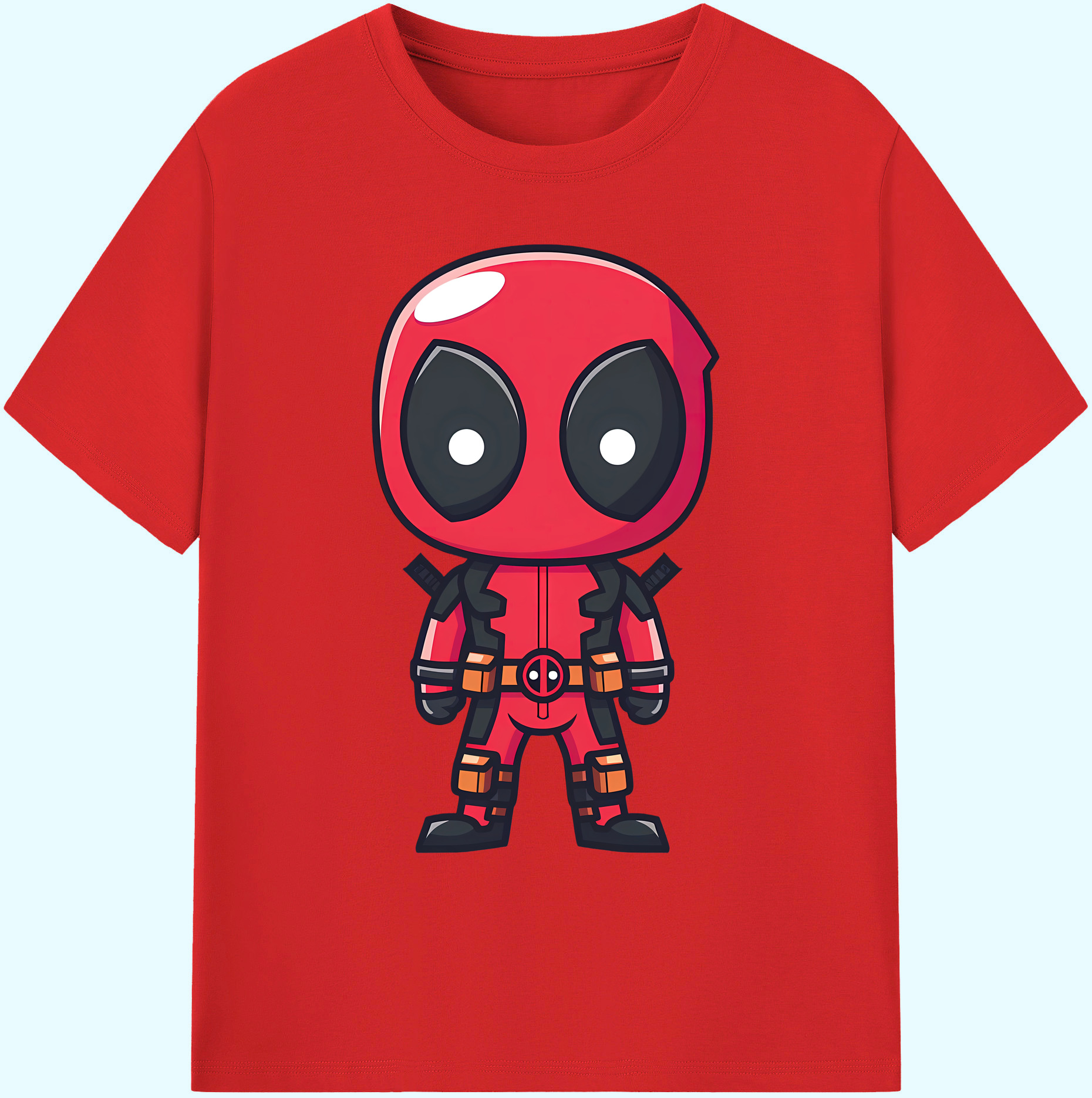 （画像用） Deadpool デッドプール 綿100％ メンズ半袖Tシャツ｜肌触りやわらか＆通気性