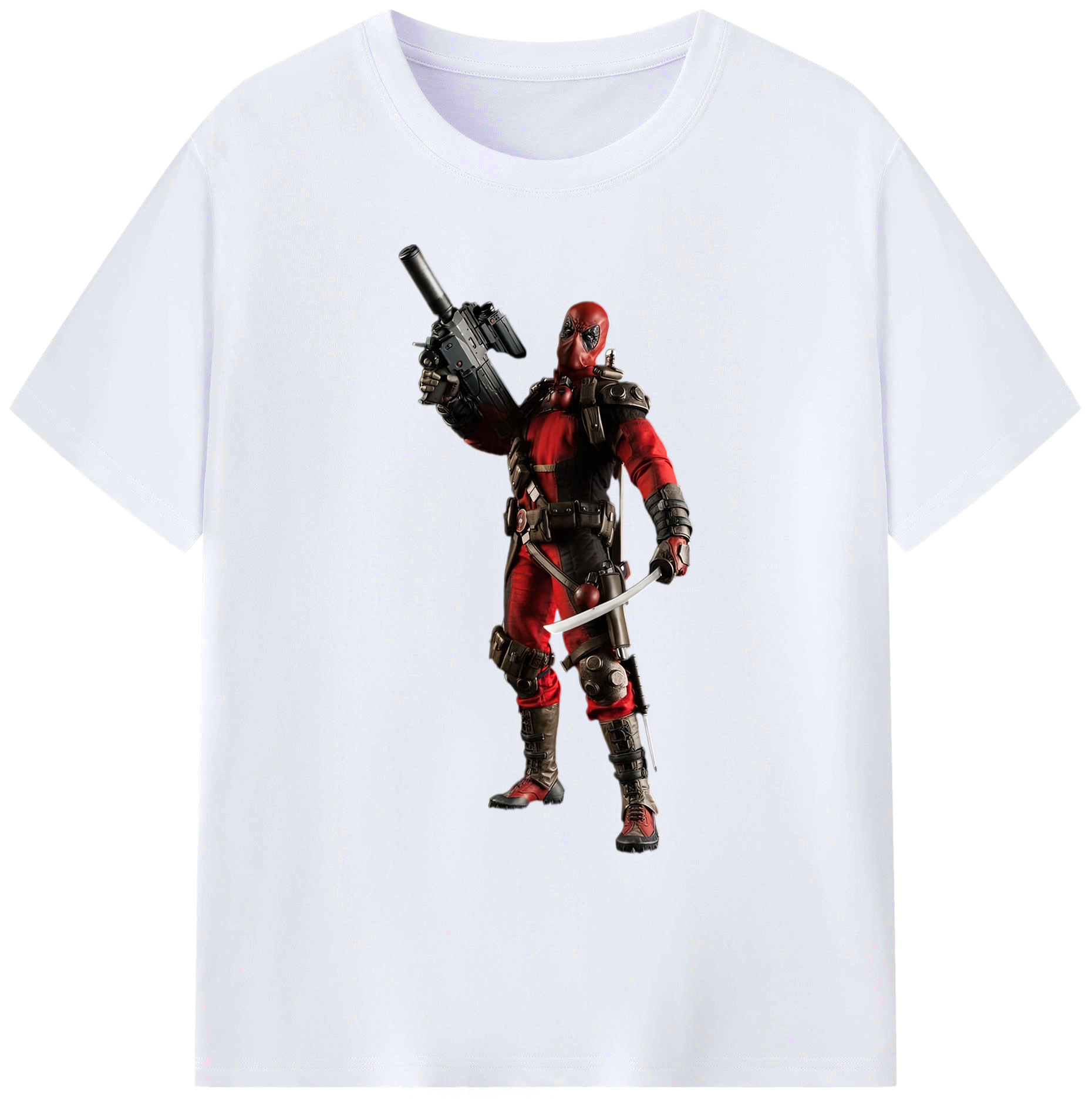 （画像用） Deadpool デッドプール 綿100％ メンズ半袖Tシャツ｜肌触りやわらか＆通気性
