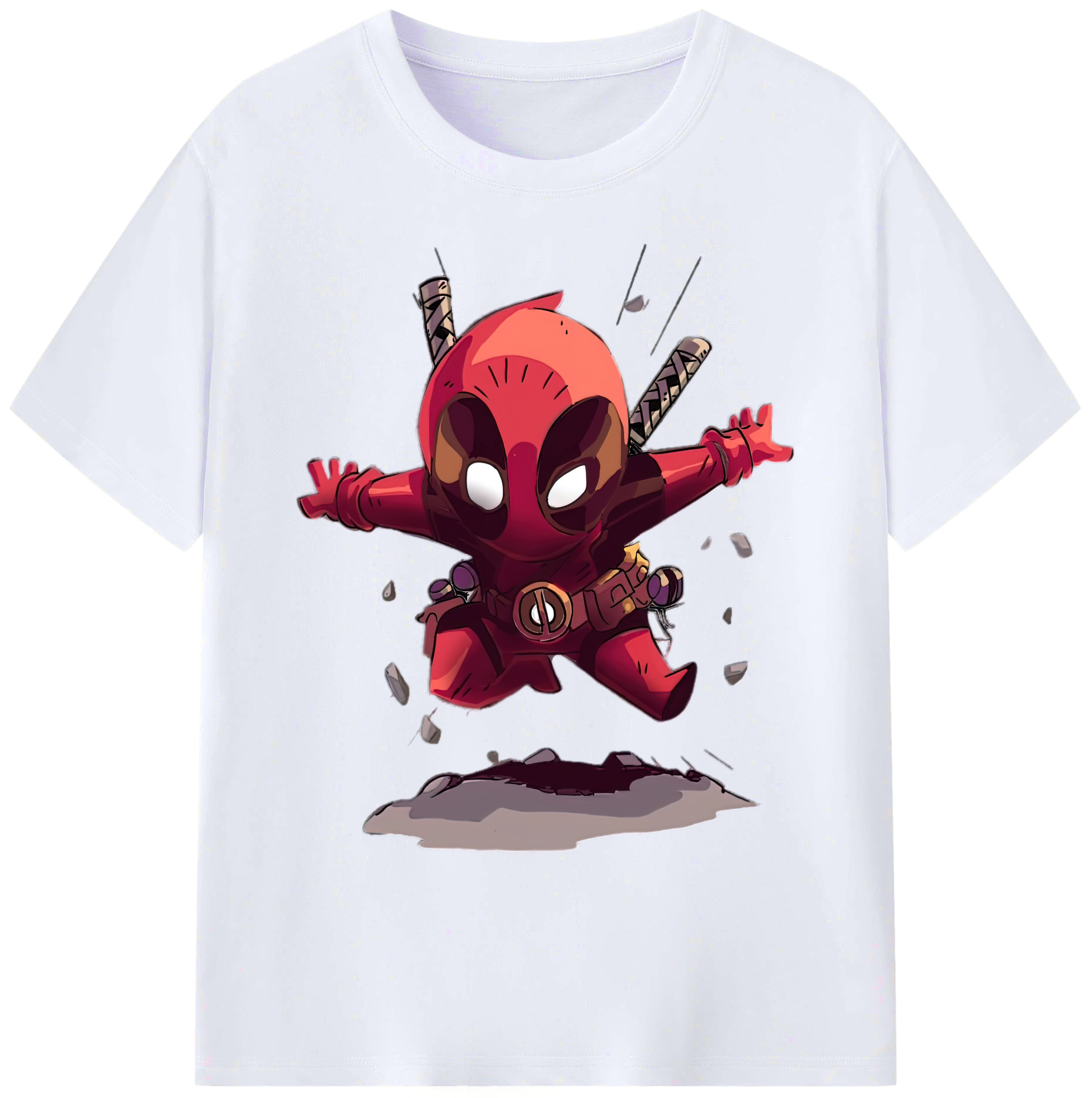（画像用） Deadpool デッドプール 綿100％ メンズ半袖Tシャツ｜肌触りやわらか＆通気性