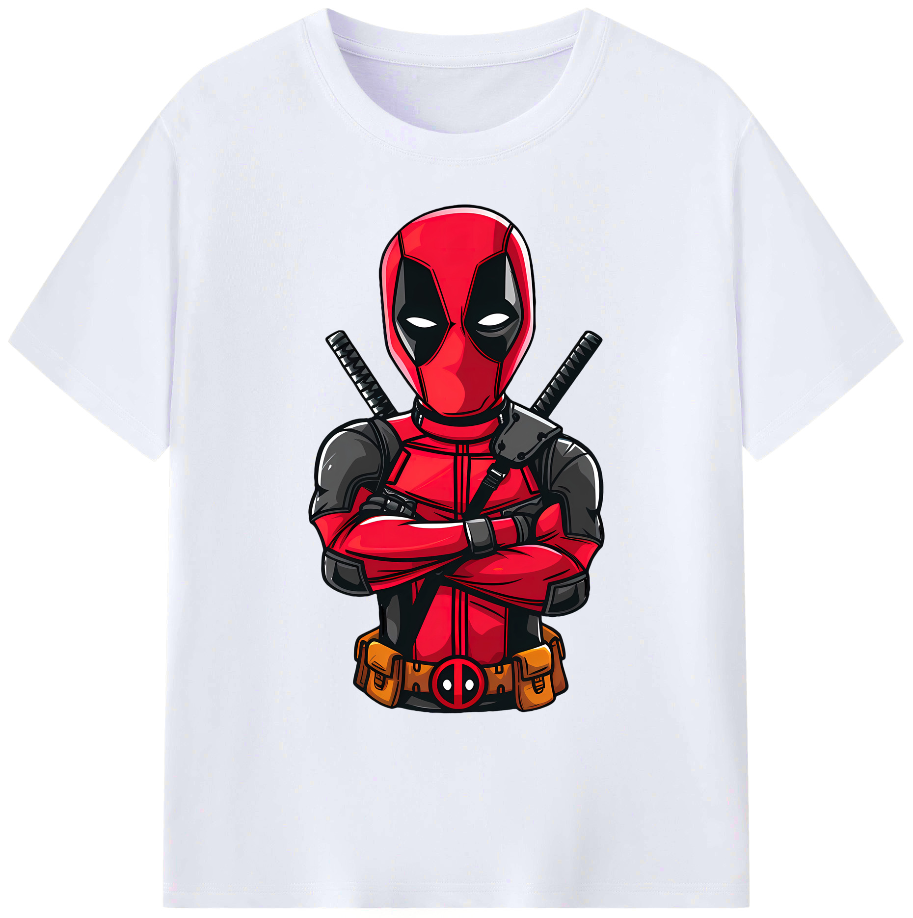 （画像用） Deadpool デッドプール 綿100％ メンズ半袖Tシャツ｜肌触りやわらか＆通気性