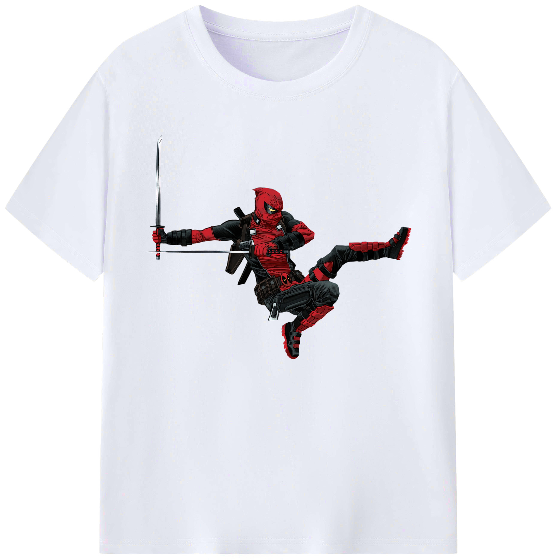 （画像用） Deadpool デッドプール 綿100％ メンズ半袖Tシャツ｜肌触りやわらか＆通気性