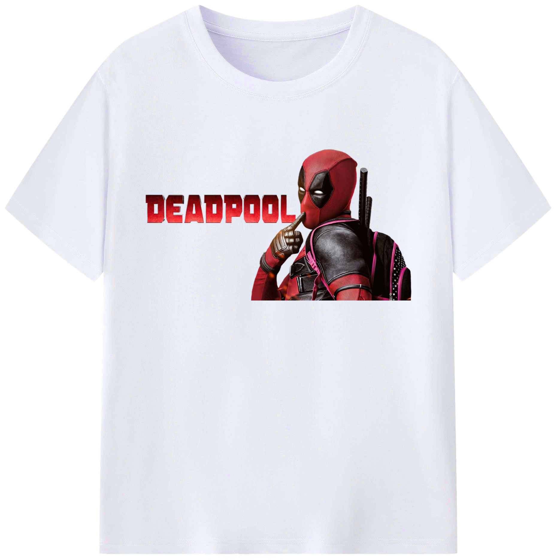 （画像用） Deadpool デッドプール 綿100％ メンズ半袖Tシャツ｜肌触りやわらか＆通気性