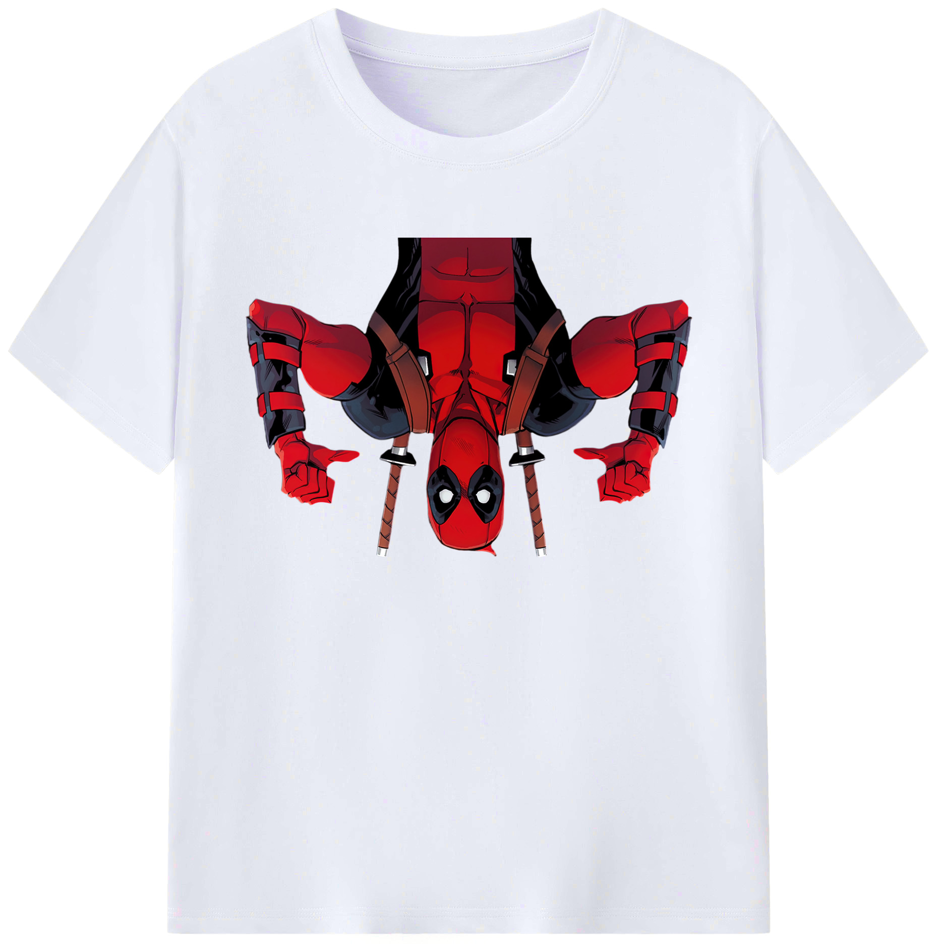 （画像用） Deadpool デッドプール 綿100％ メンズ半袖Tシャツ｜肌触りやわらか＆通気性