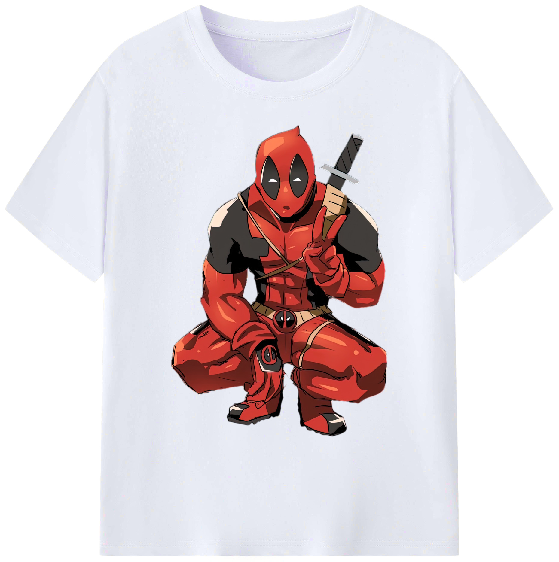 （画像用） Deadpool デッドプール 綿100％ メンズ半袖Tシャツ｜肌触りやわらか＆通気性