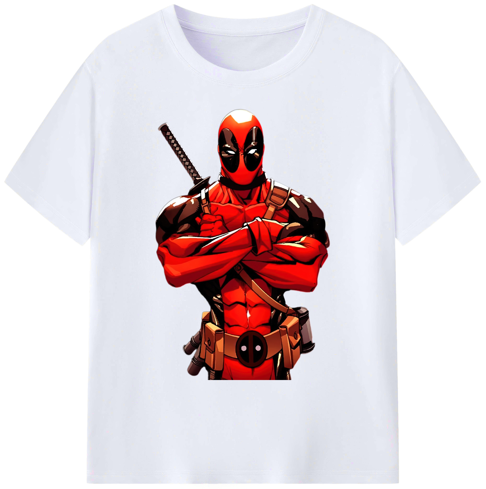 （画像用） Deadpool デッドプール 綿100％ メンズ半袖Tシャツ｜肌触りやわらか＆通気性