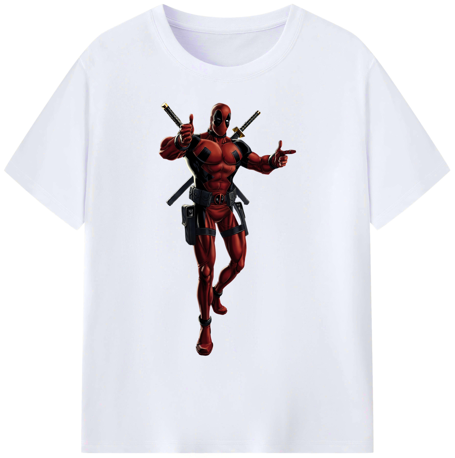 （画像用） Deadpool デッドプール 綿100％ メンズ半袖Tシャツ｜肌触りやわらか＆通気性