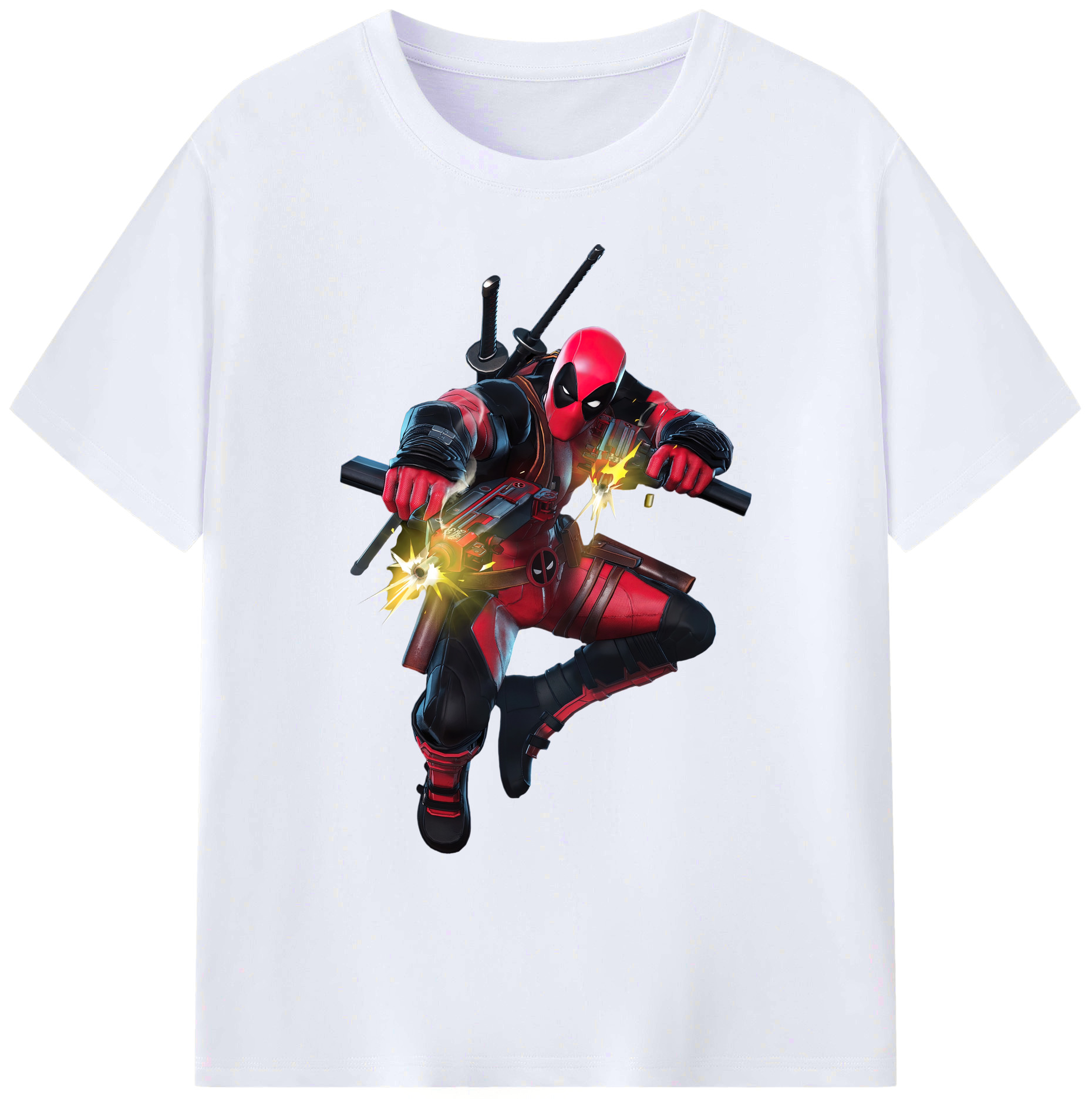（画像用） Deadpool デッドプール 綿100％ メンズ半袖Tシャツ｜肌触りやわらか＆通気性
