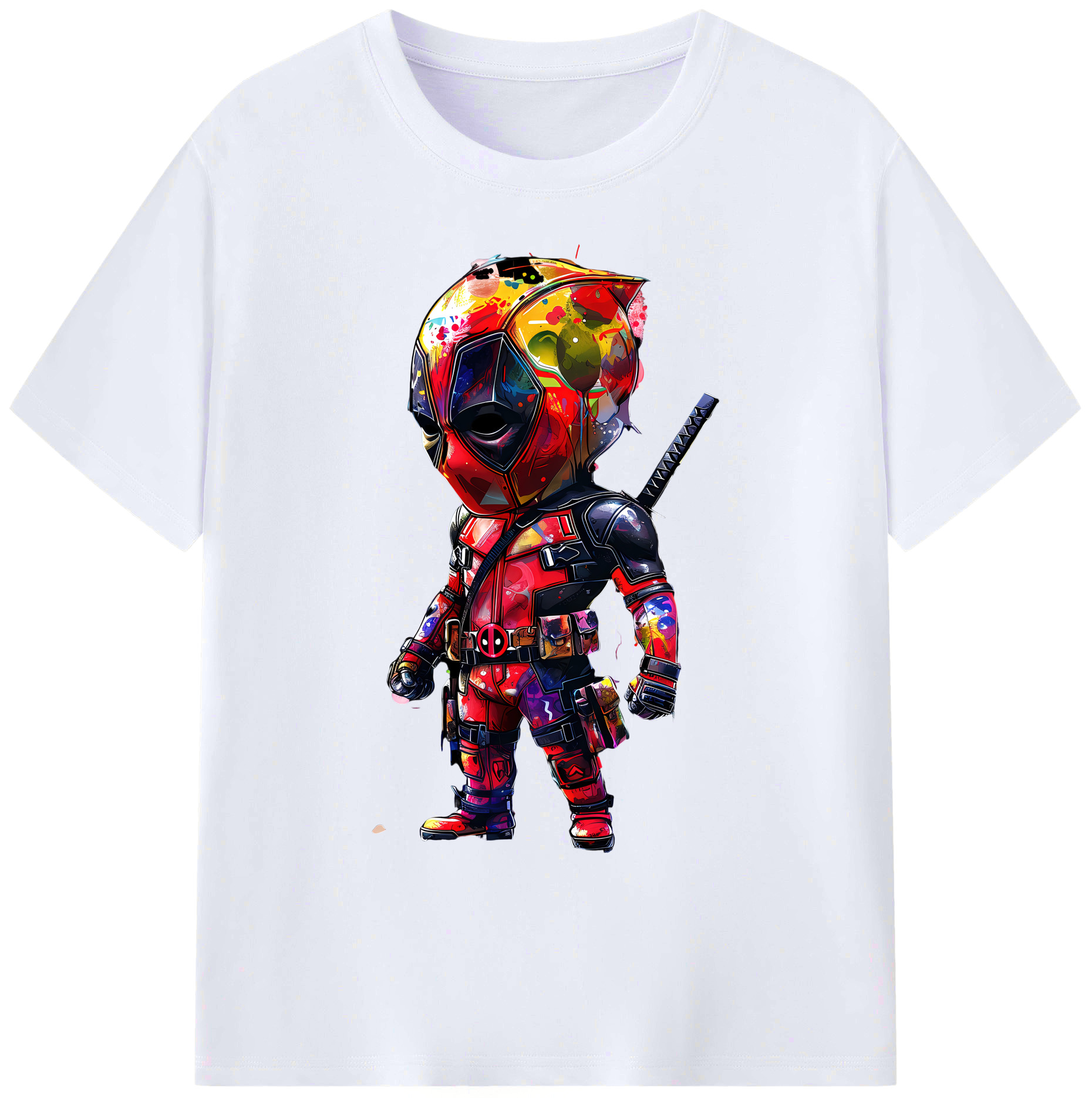 （画像用） Deadpool デッドプール 綿100％ メンズ半袖Tシャツ｜肌触りやわらか＆通気性